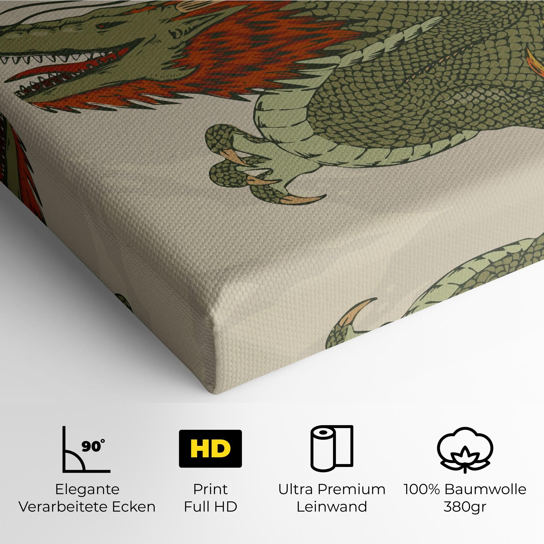 Chinese Dragon Green mockup 4
