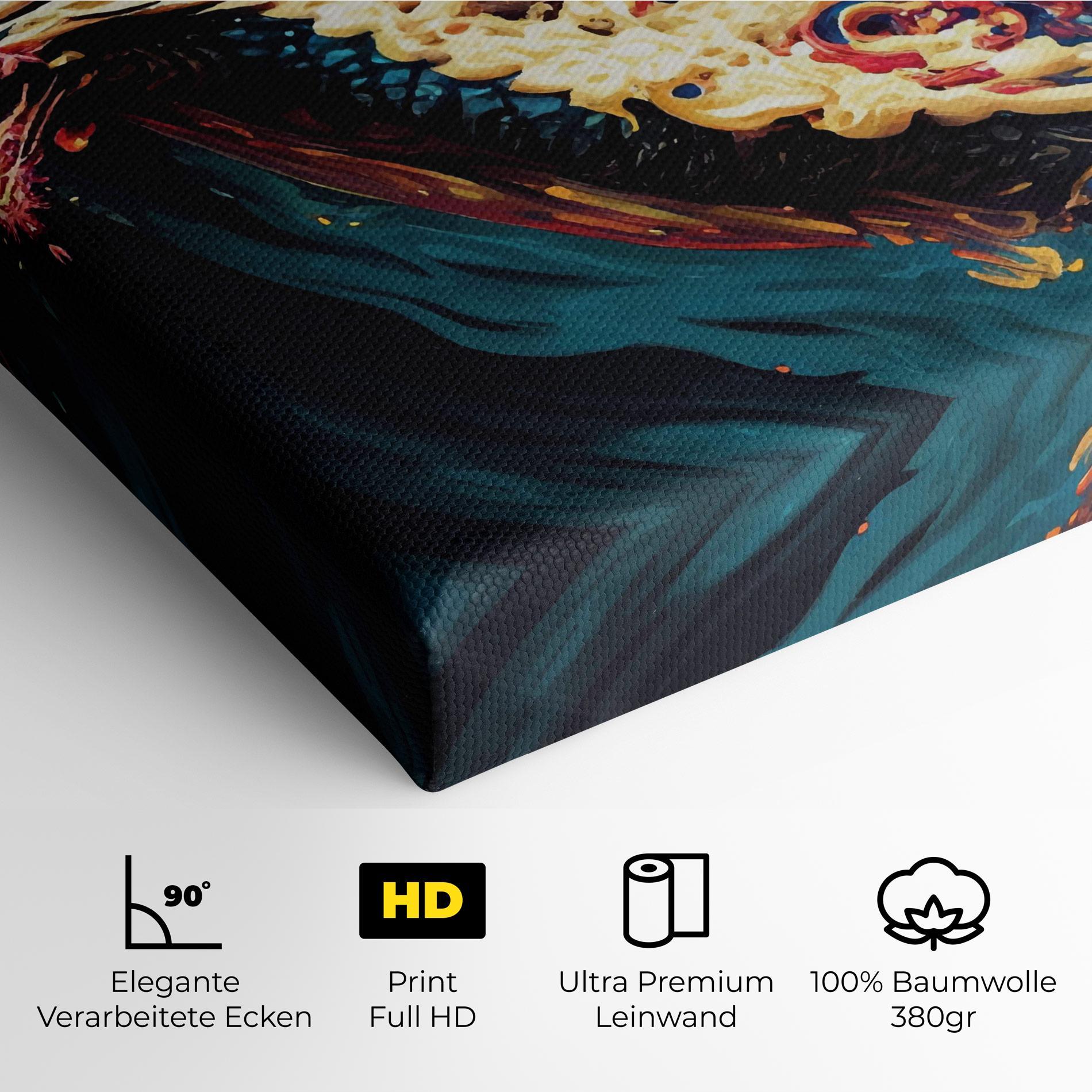 Leinwandbild Flying Acrylic Dragon mockup 4