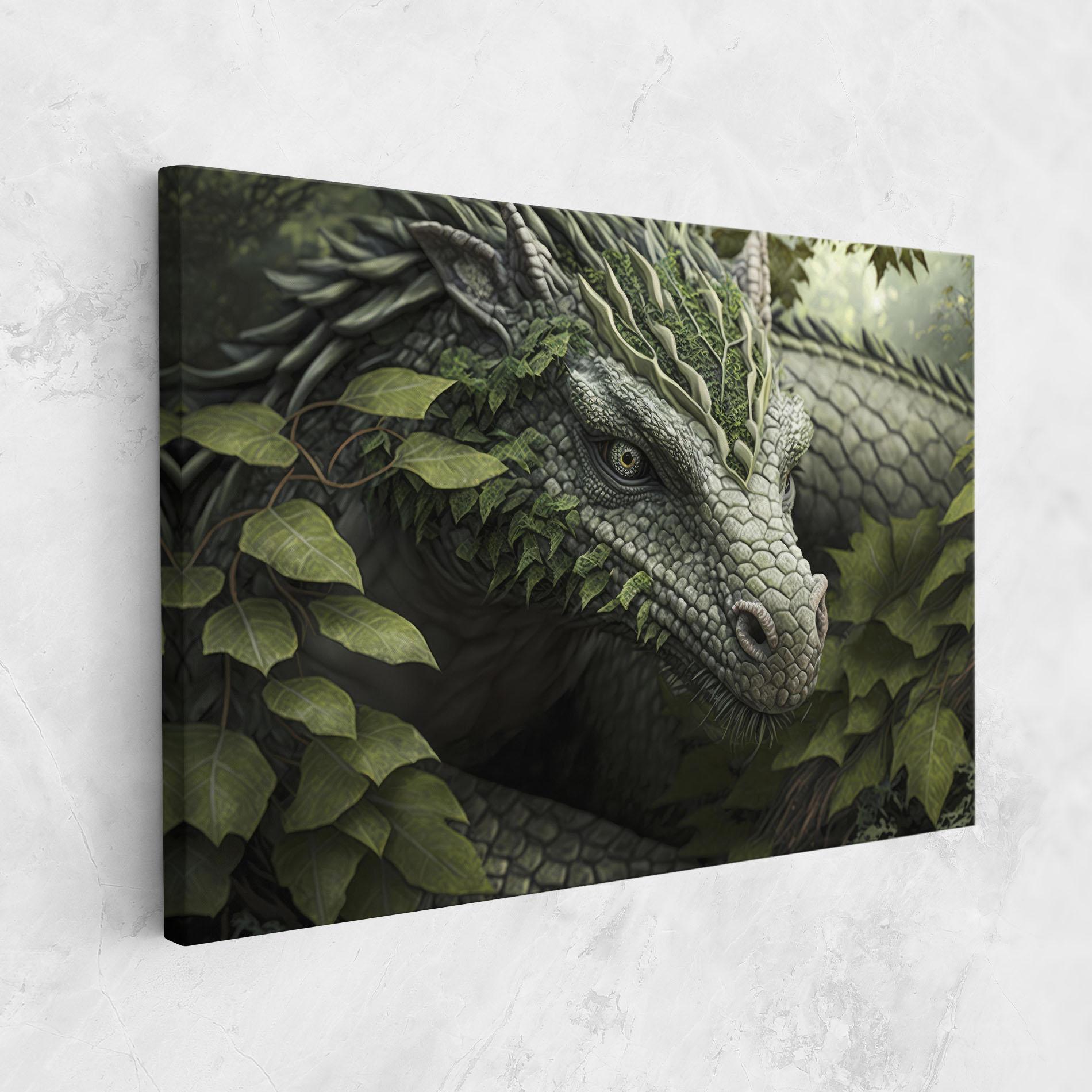 Leinwandbild Ancient Forest Dragon mockup 1