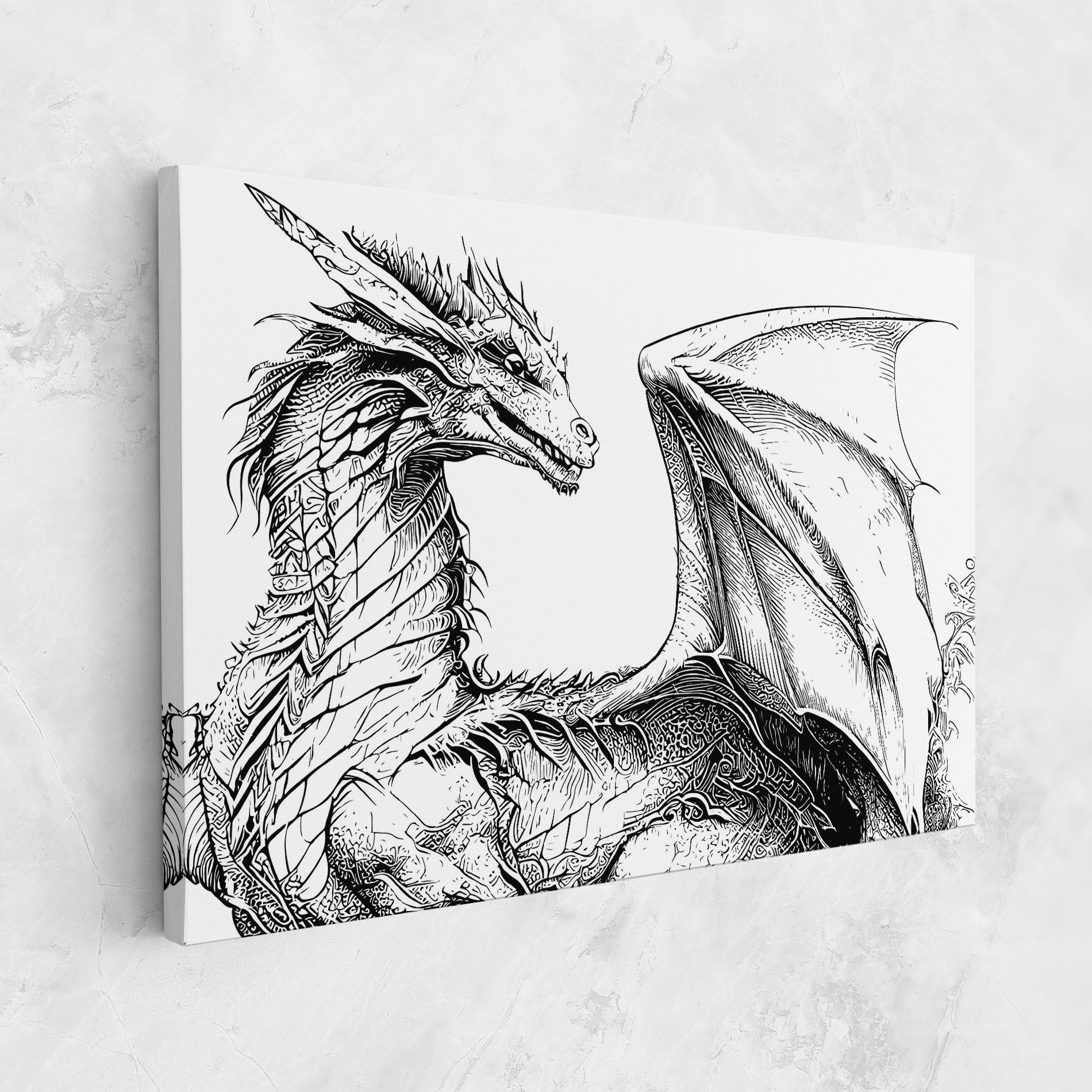 Dragon Sketch mockup 1