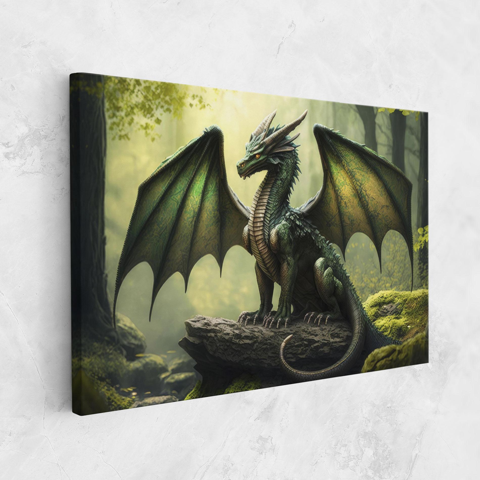Leinwandbild Green Dragon mockup 1
