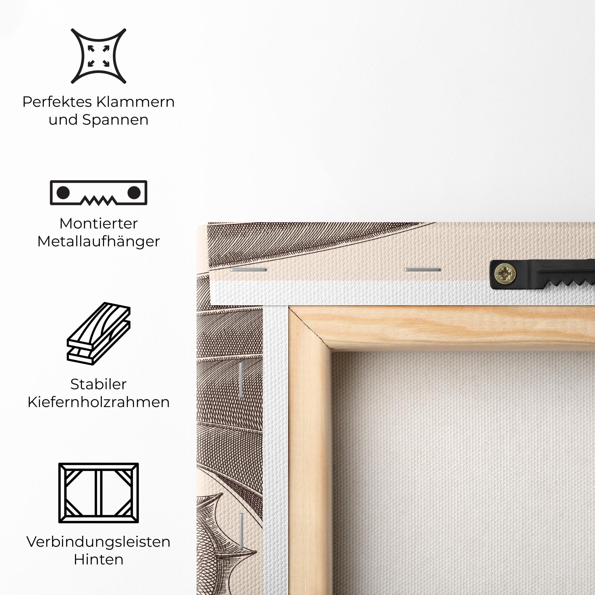 Leinwandbild Brown Dragon mockup 5