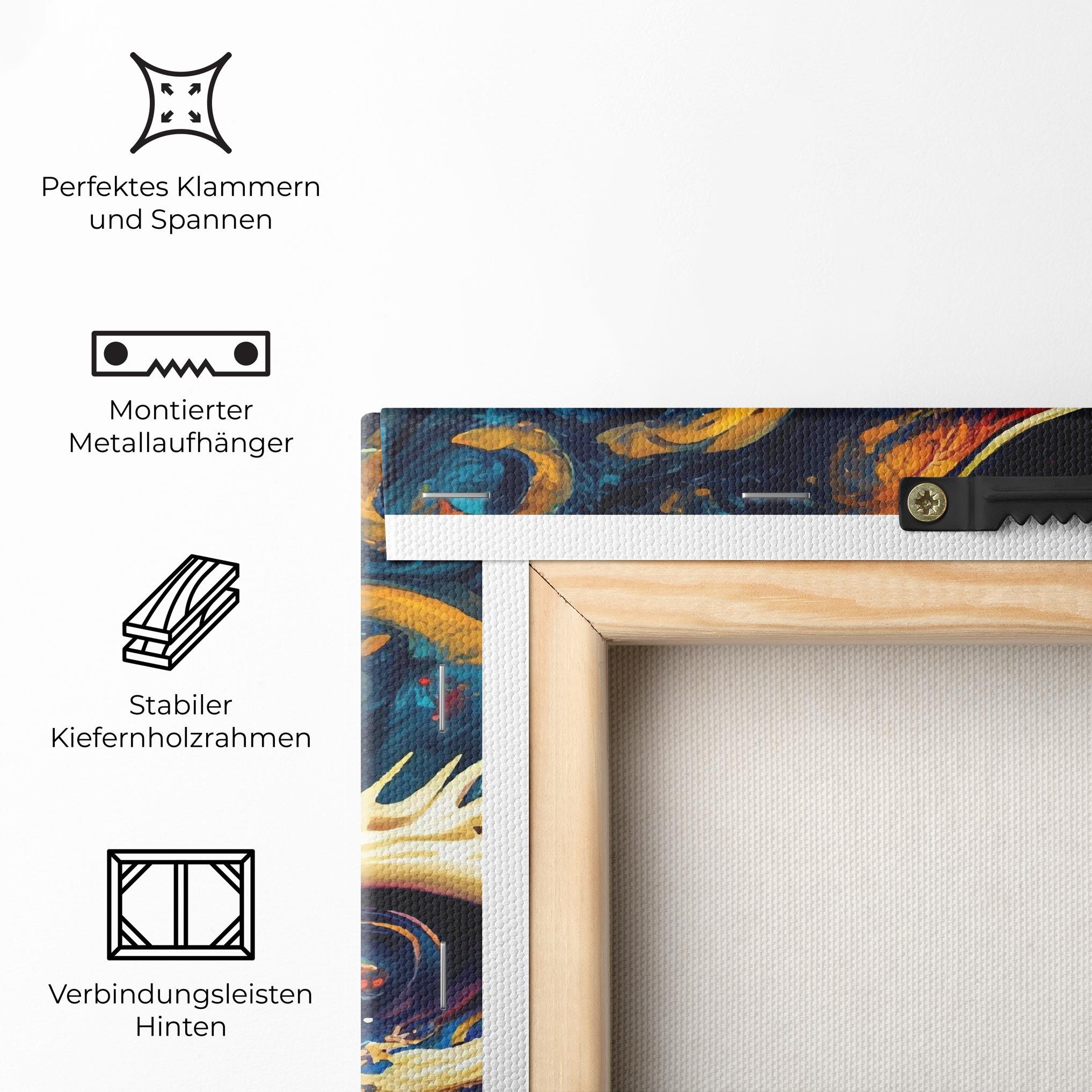 Leinwandbild Flying Acrylic Dragon mockup 5