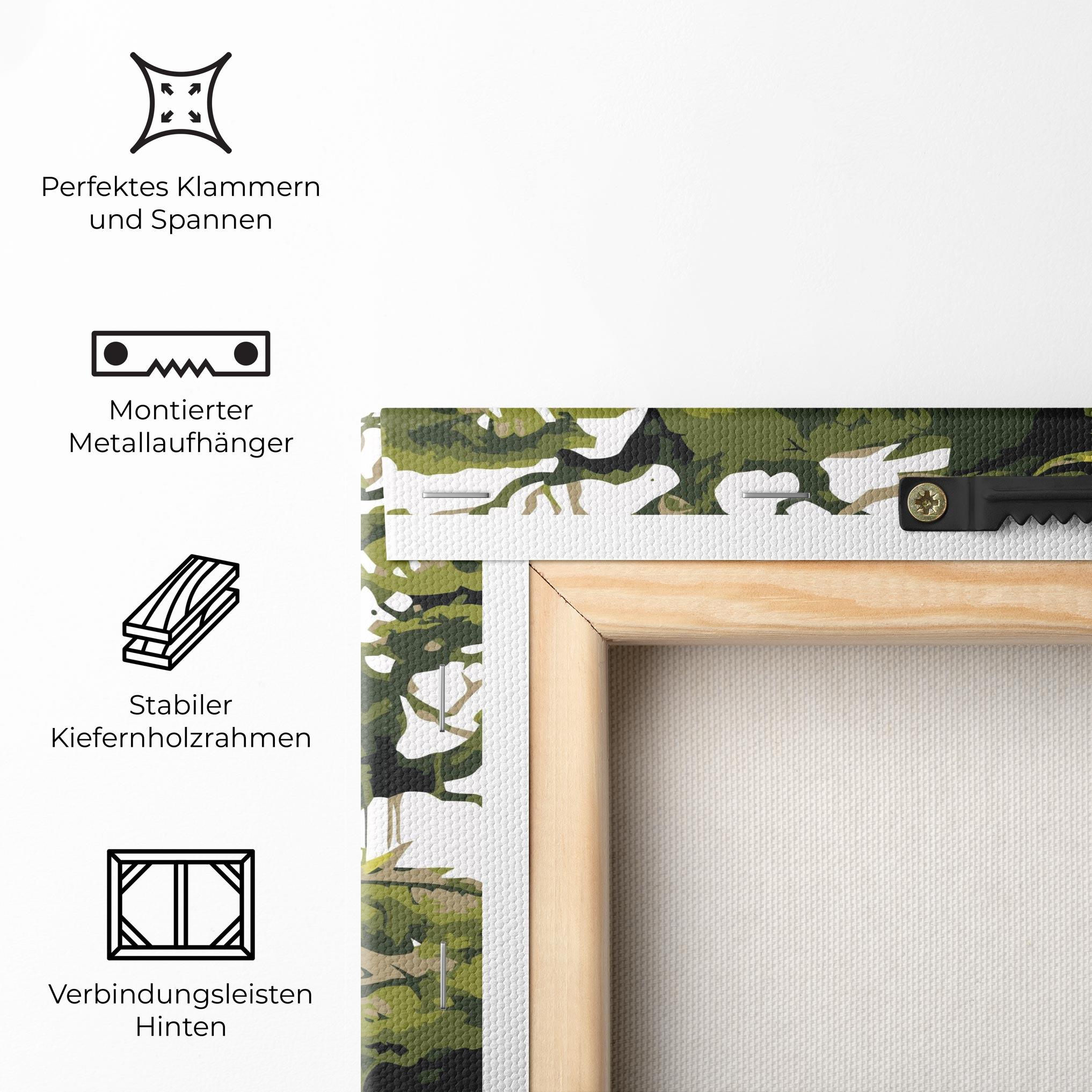 Leinwandbild Green Nature Dragon mockup 5