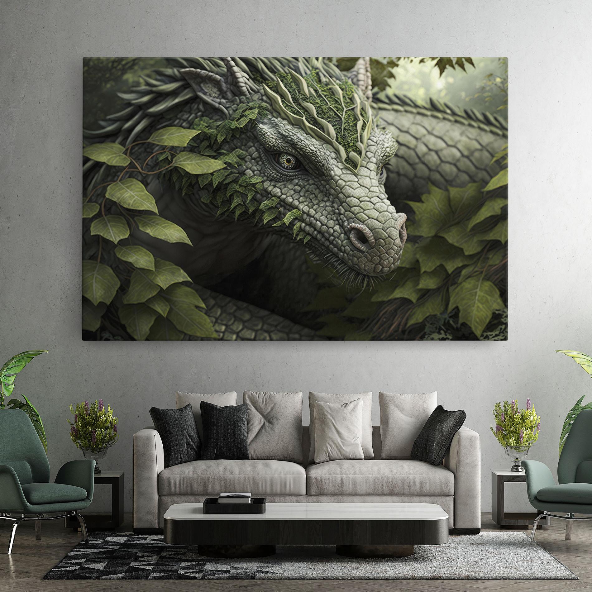 Leinwandbild Ancient Forest Dragon mockup 7