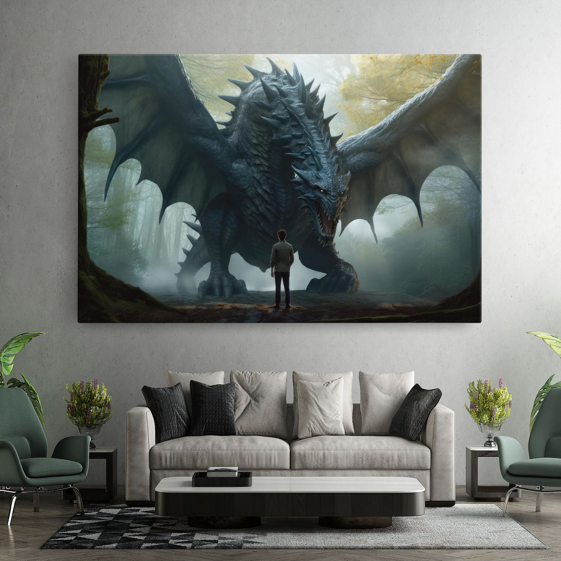 Huge Dragon Fantasy mockup 7