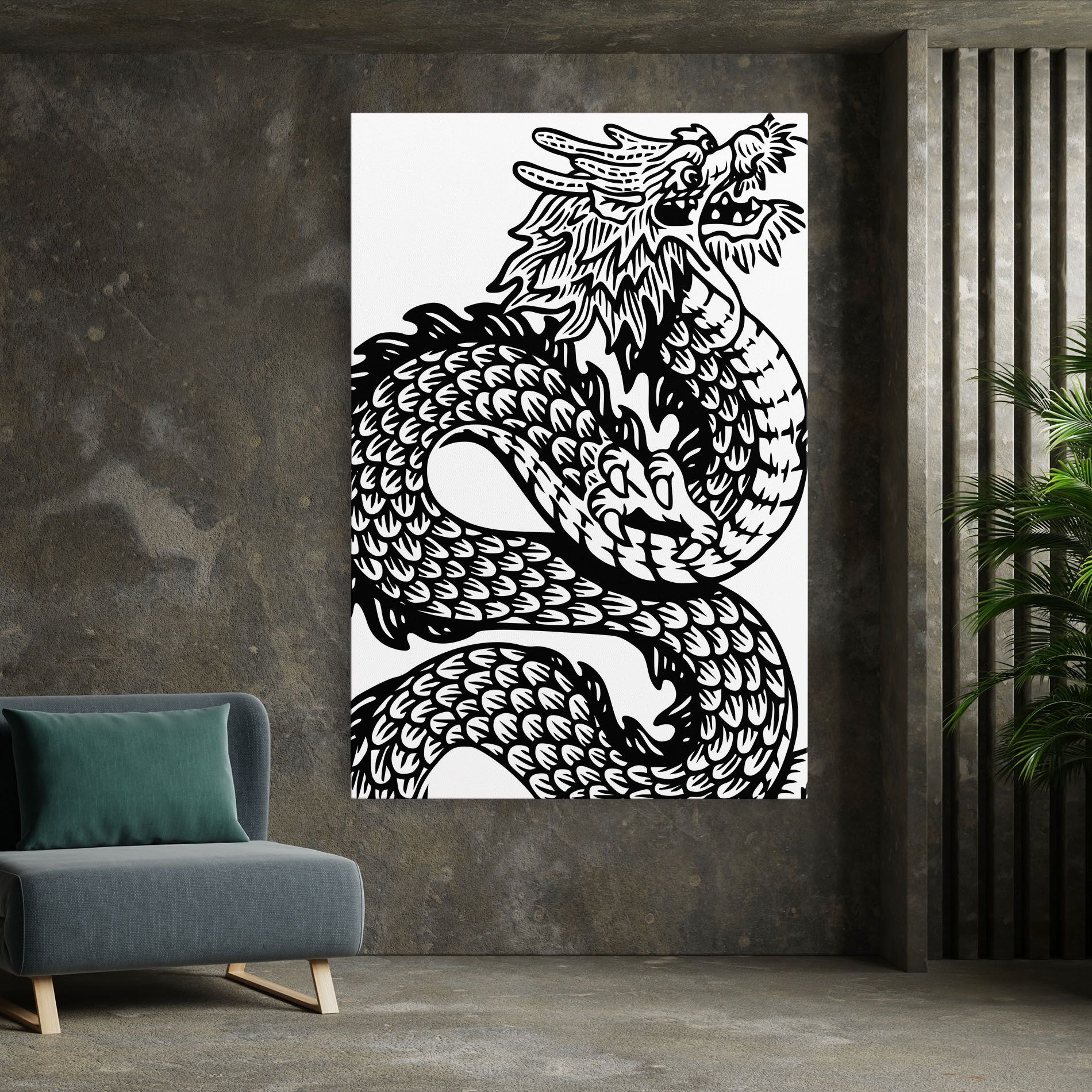 Dragon Black Line mockup 7