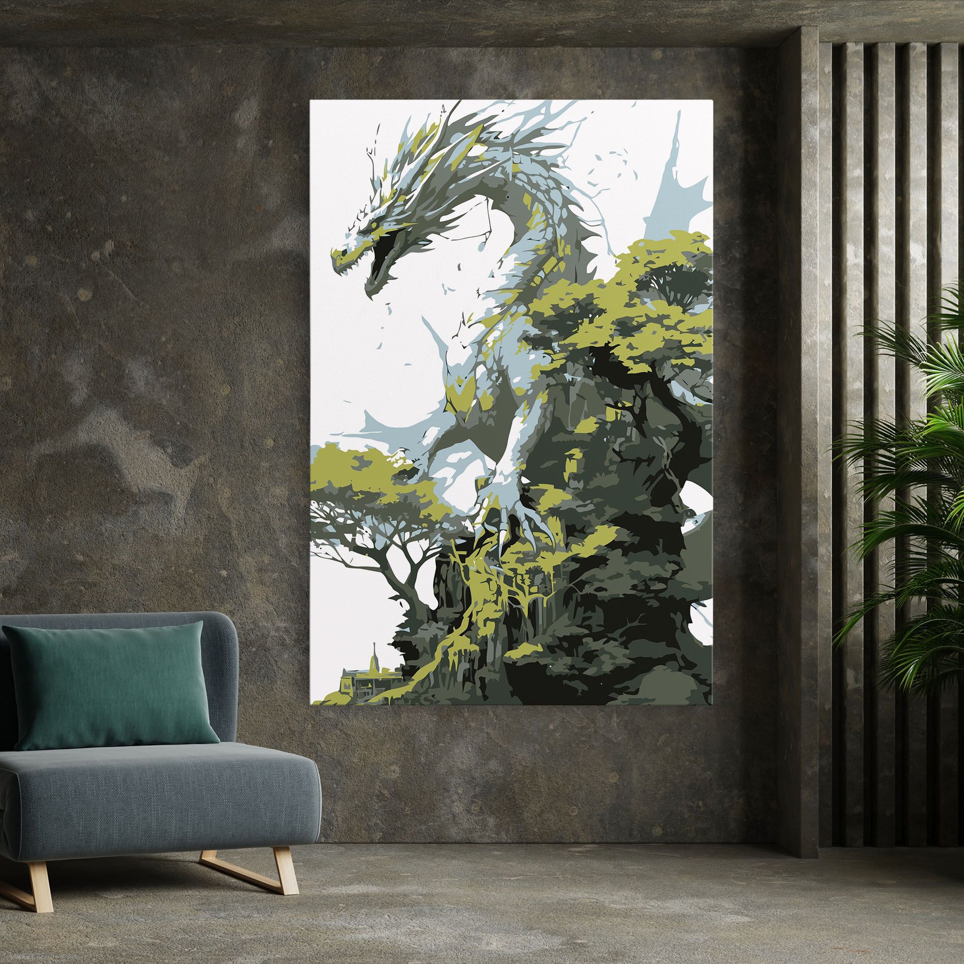Grey Nature Dragon mockup 7