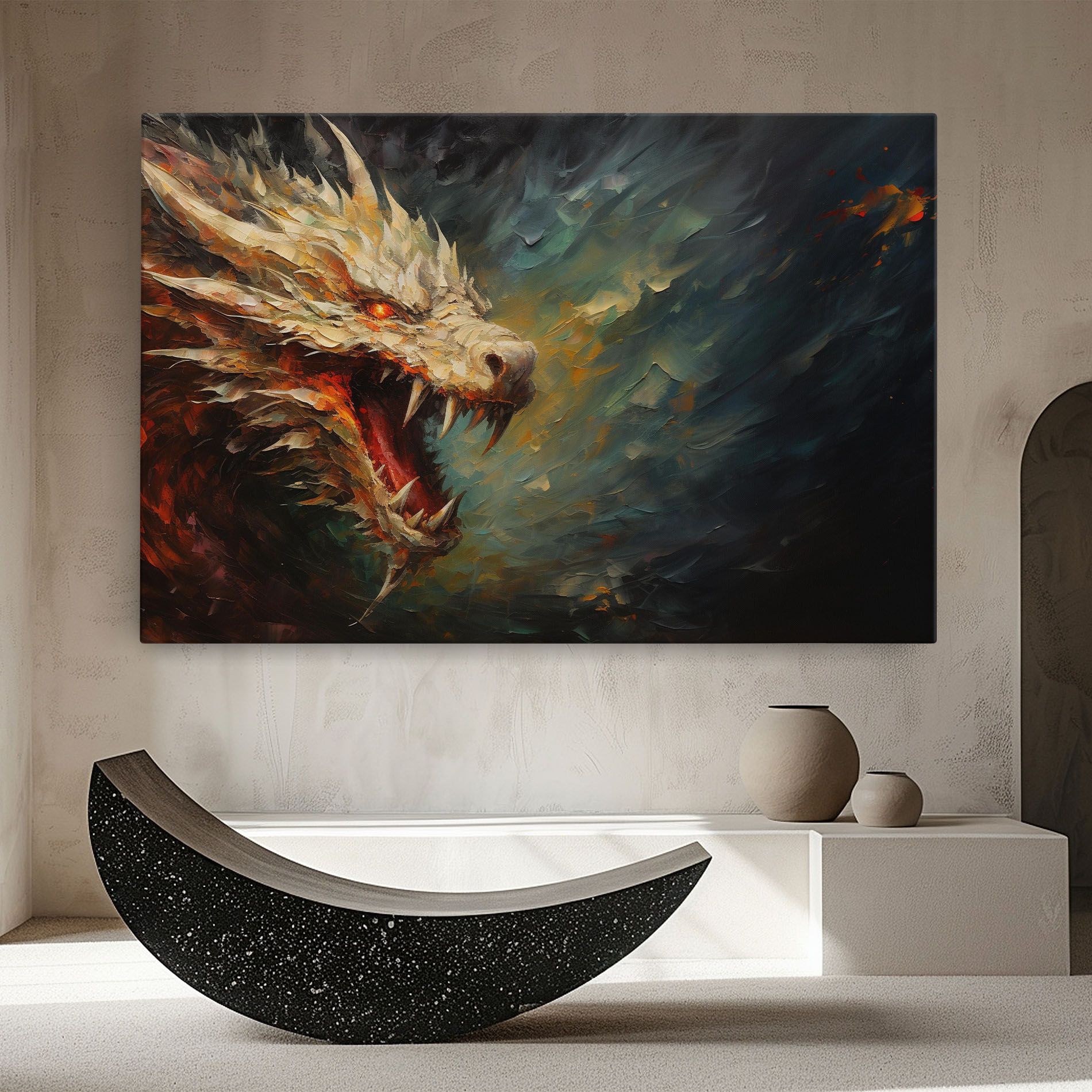 Angry Dragon Painting mockup 8