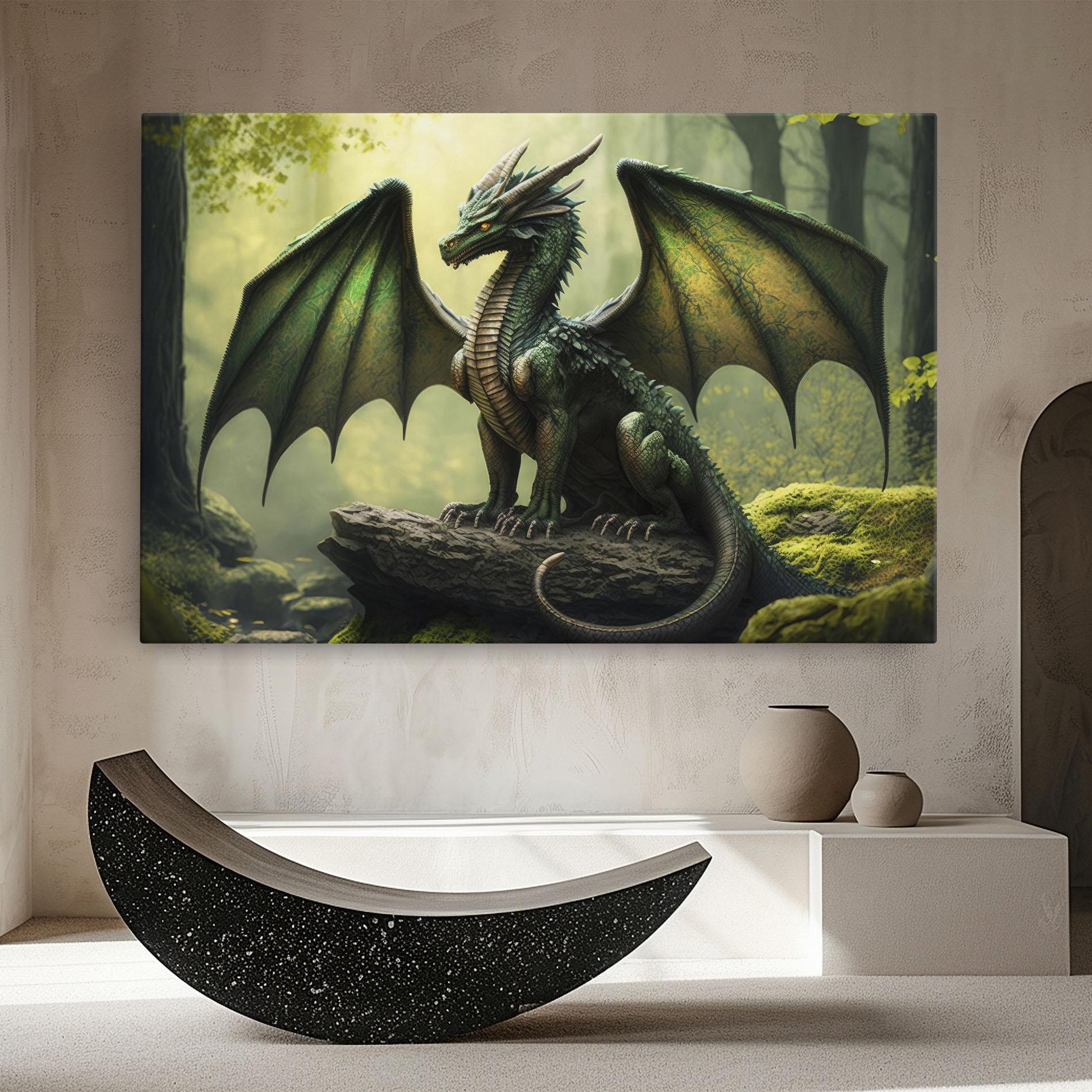 Leinwandbild Green Dragon mockup 8