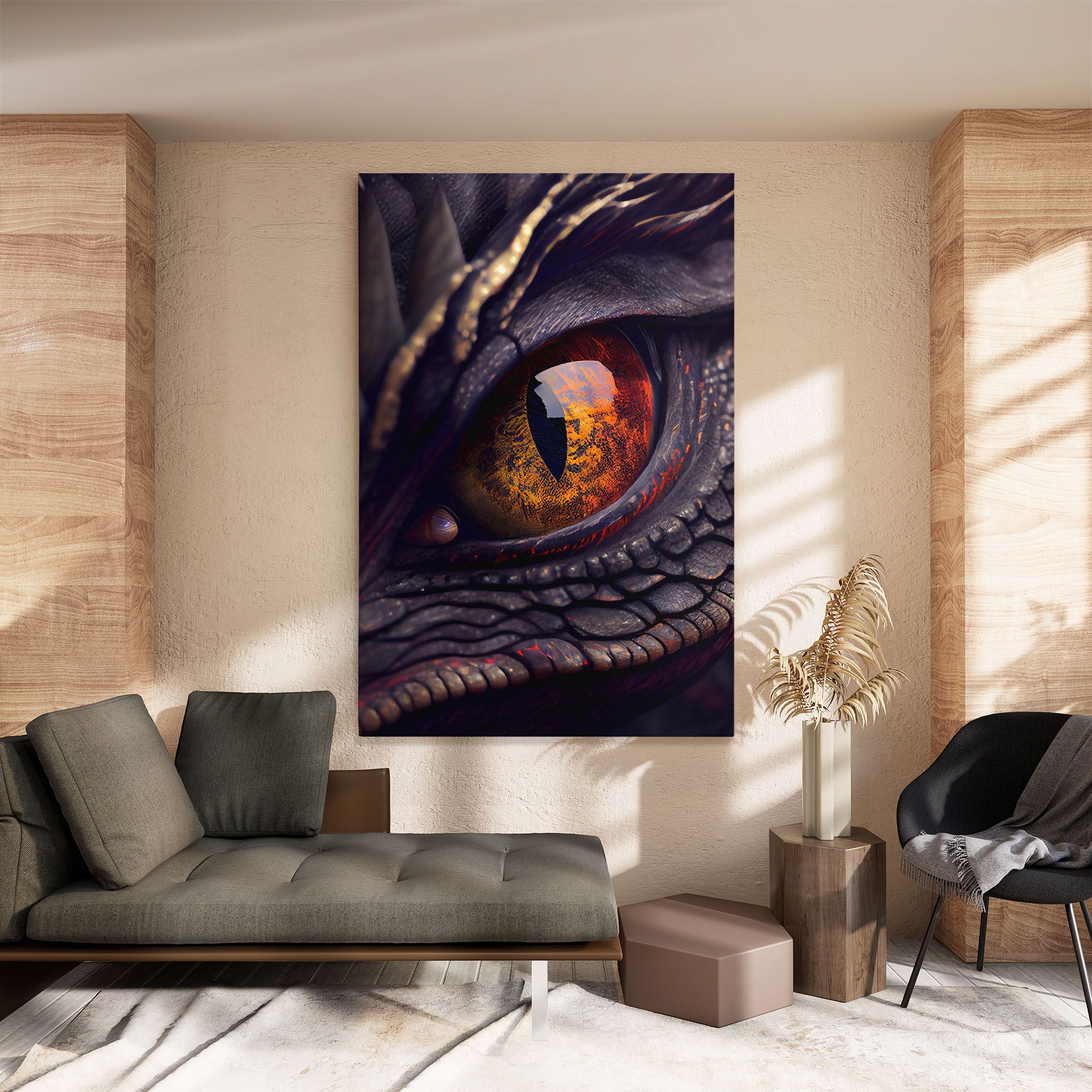 Close Up Red Eye Dragon mockup 8
