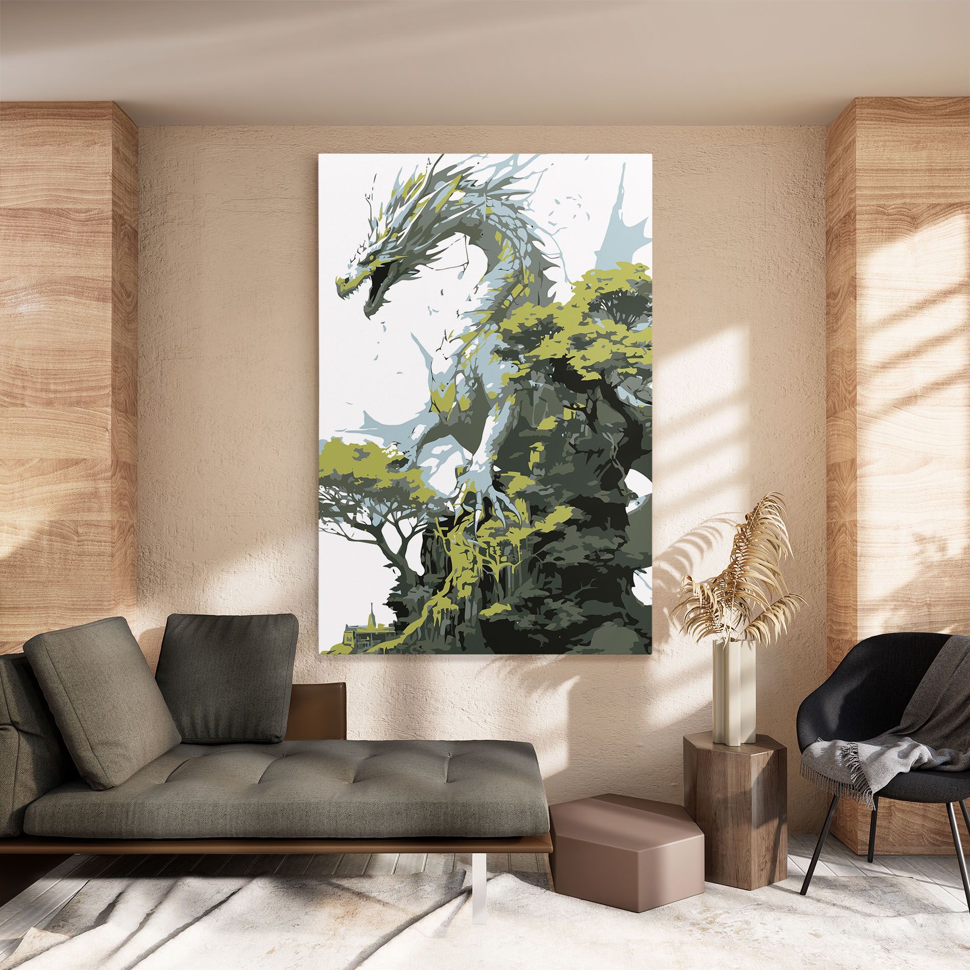 Grey Nature Dragon mockup 8