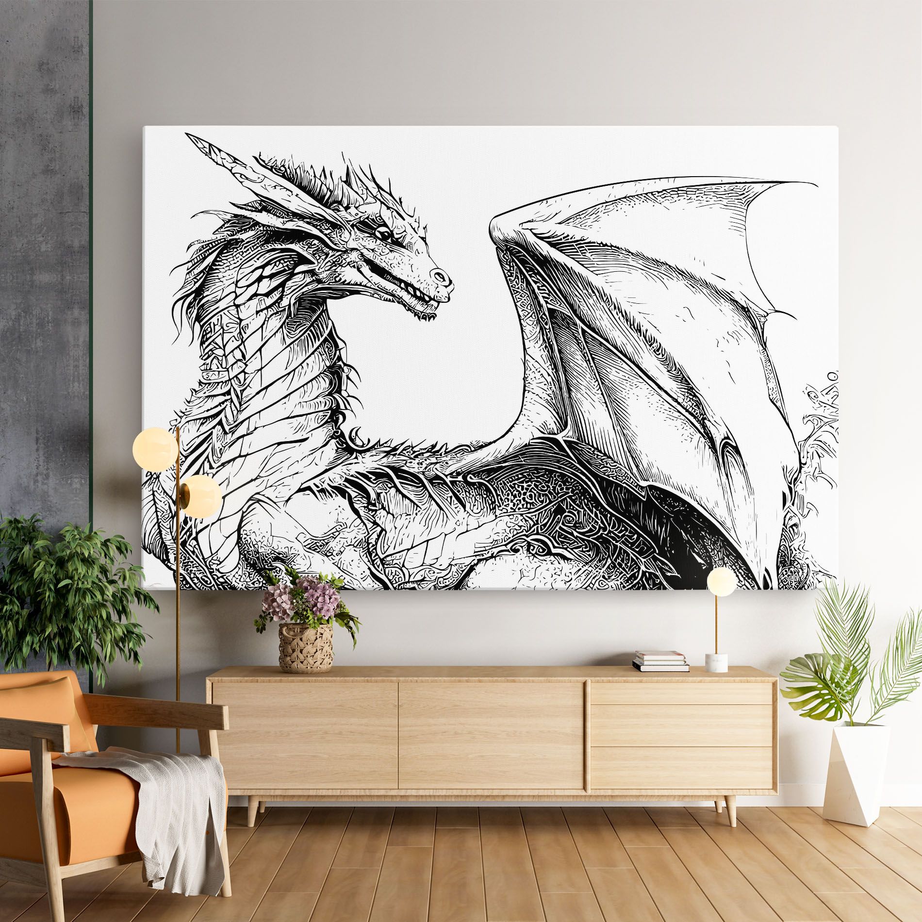 Dragon Sketch mockup 9