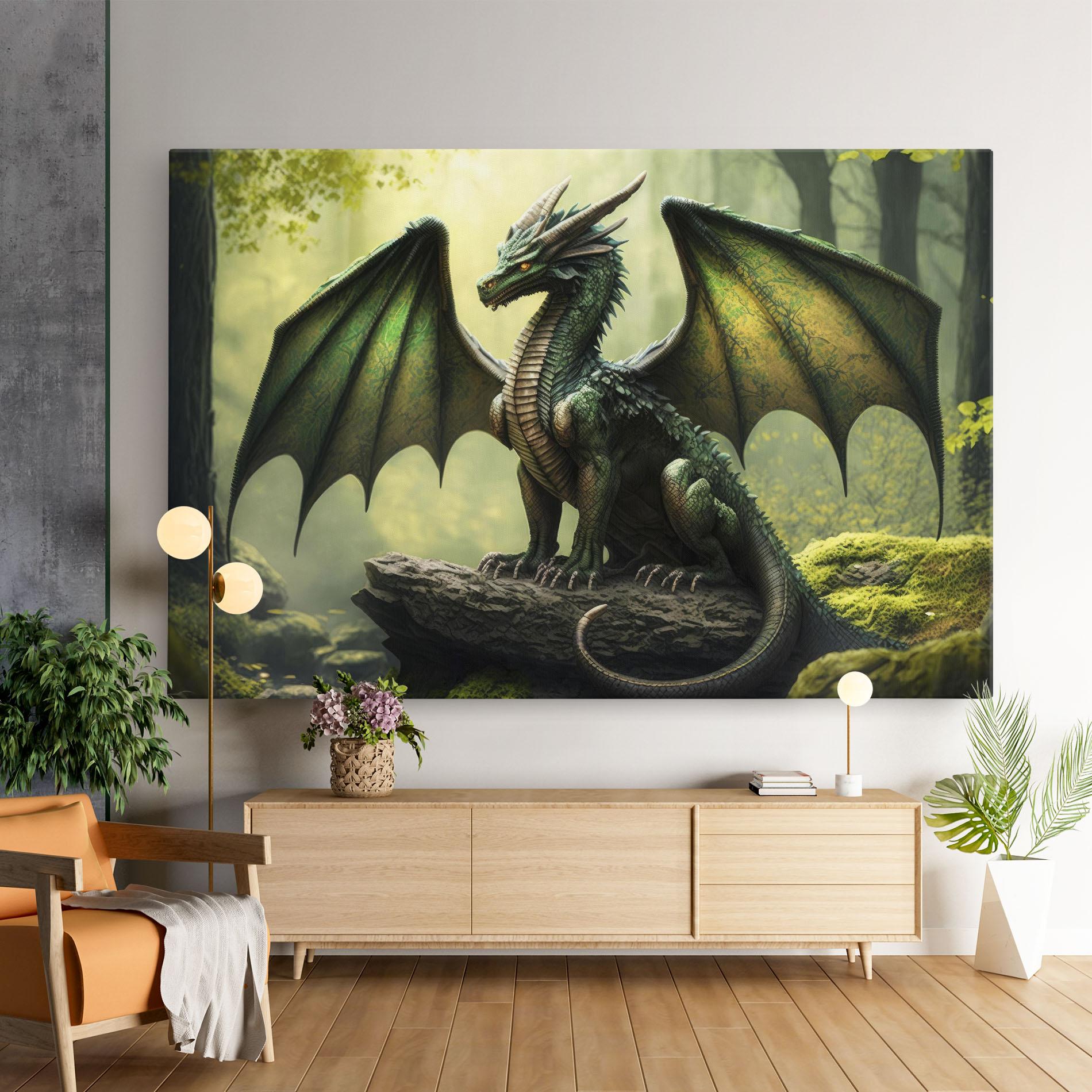 Leinwandbild Green Dragon mockup 9