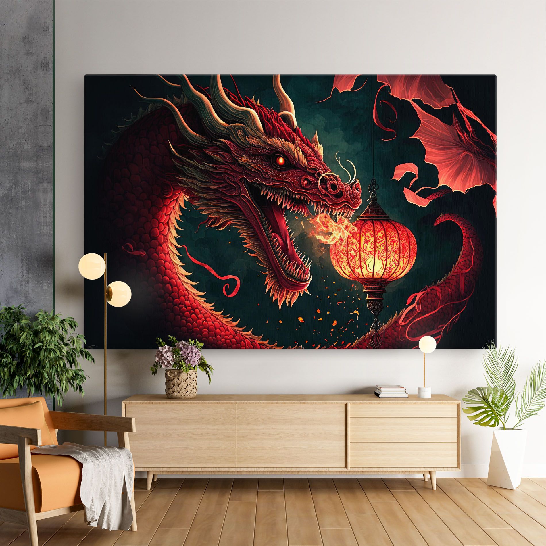 Red Fire Dragon mockup 9