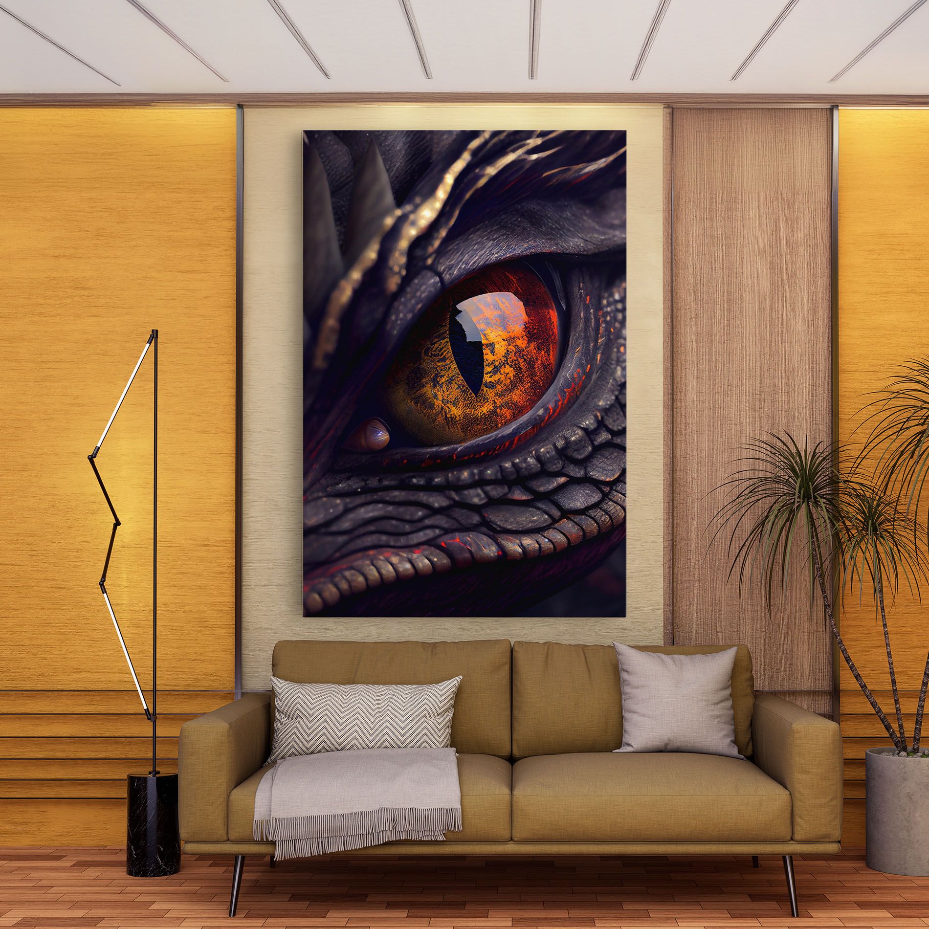 Close Up Red Eye Dragon mockup 9