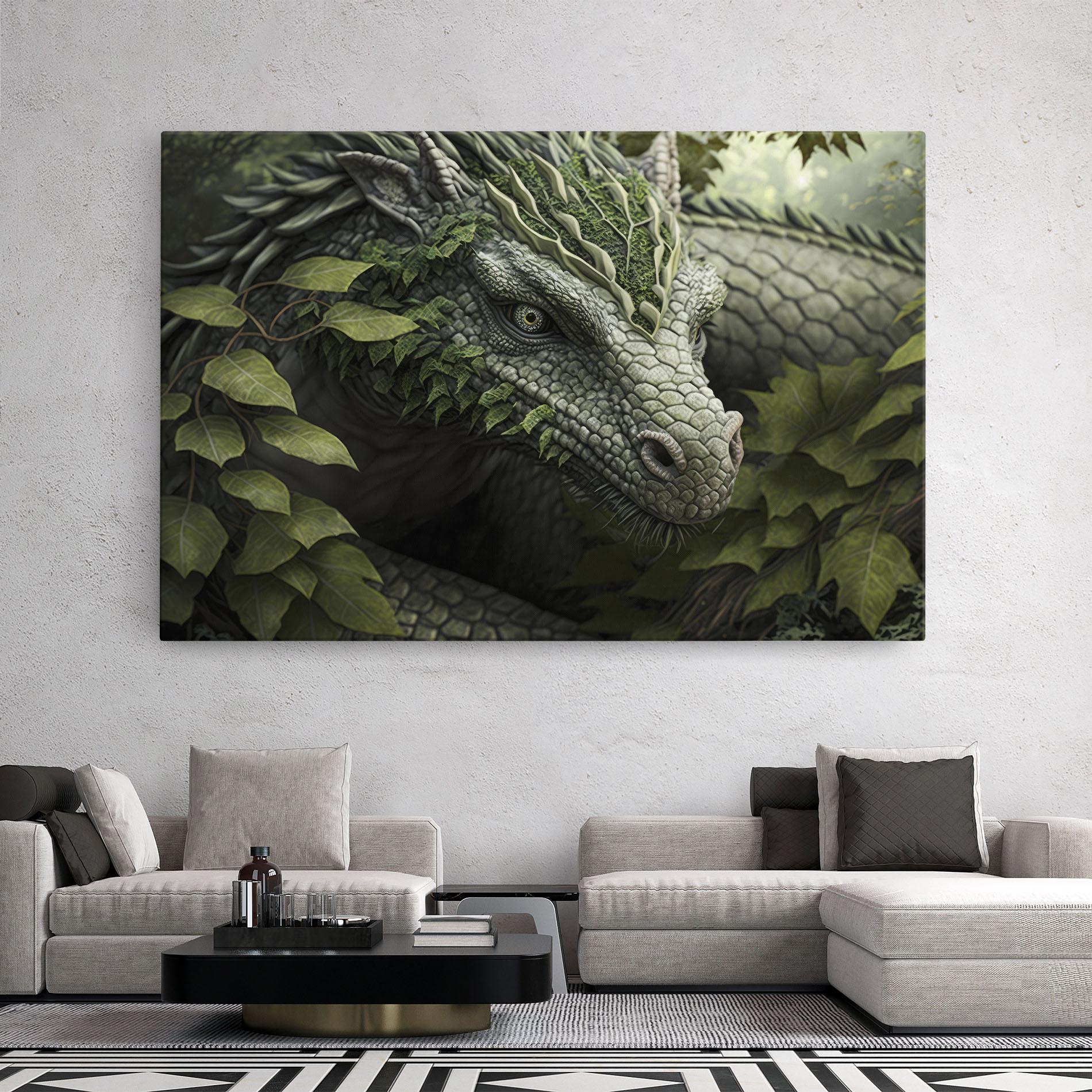 Leinwandbild Ancient Forest Dragon mockup 2