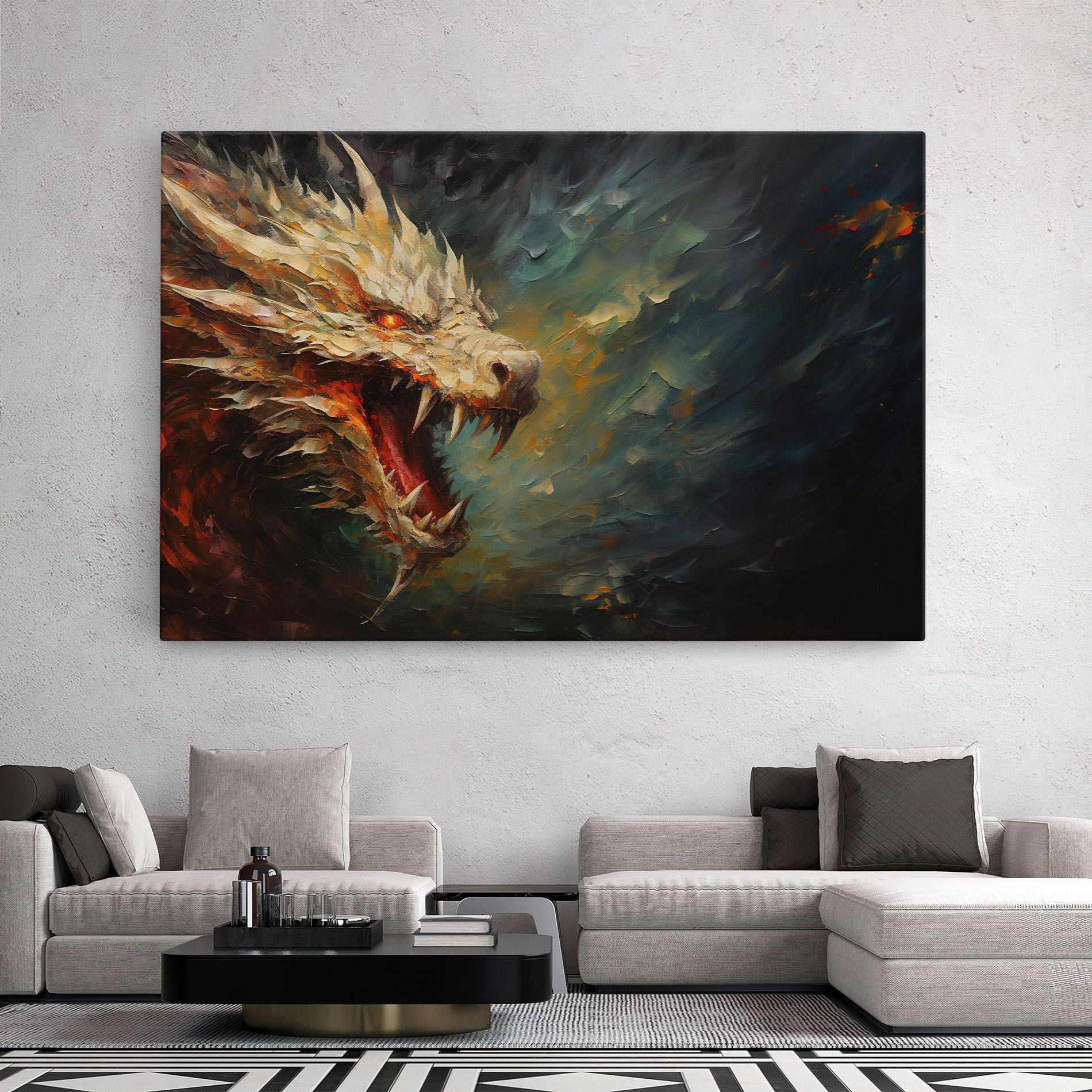 Angry Dragon Painting mockup 2