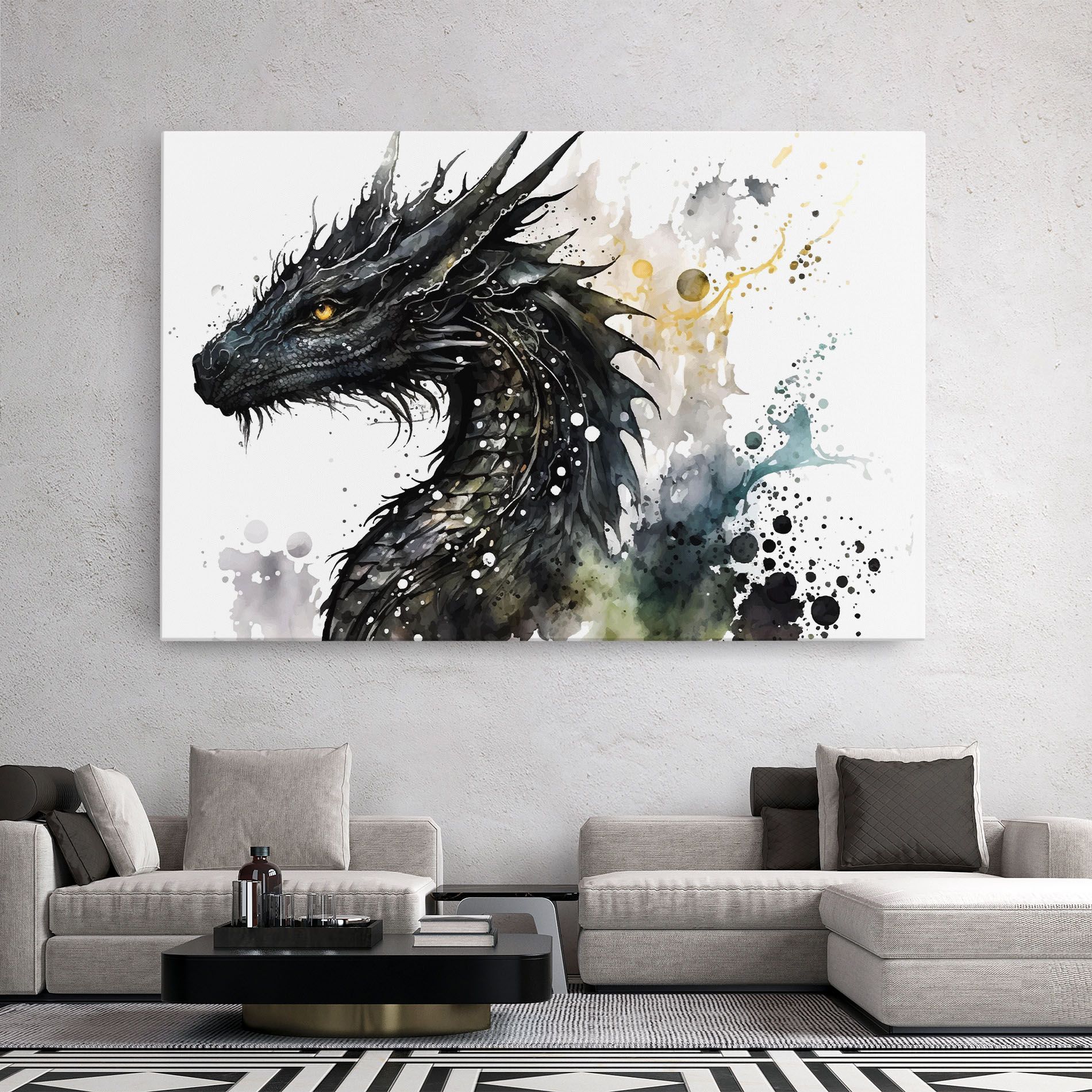 Black Dragon Art mockup 2