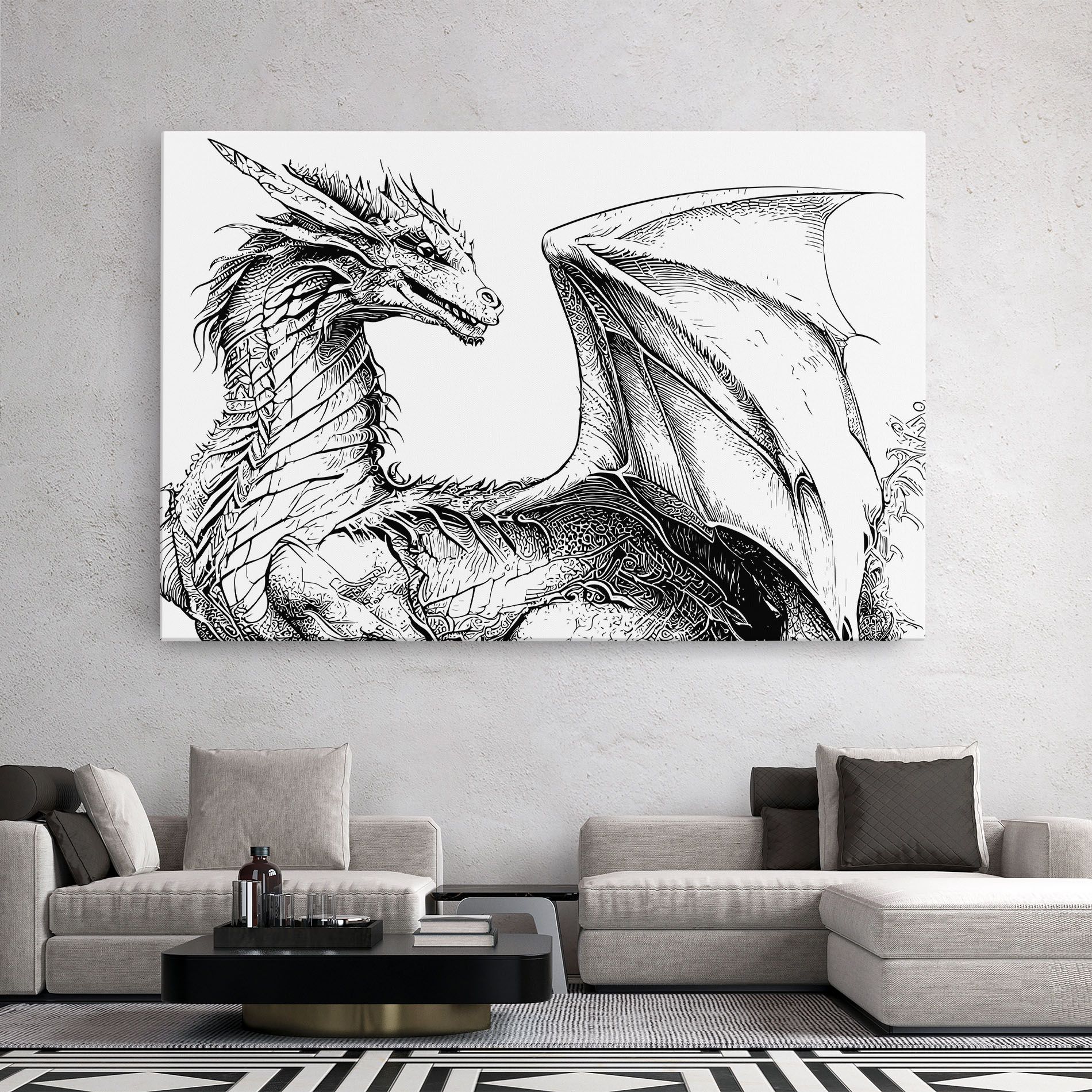 Dragon Sketch mockup 2