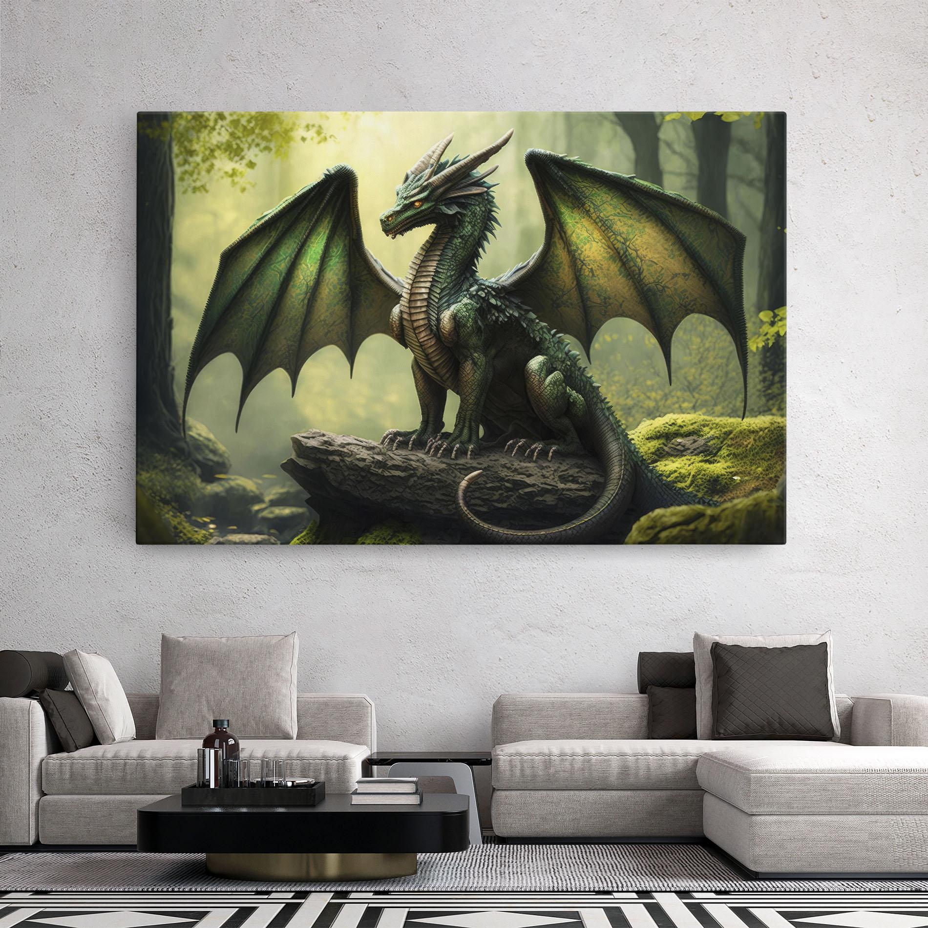 Leinwandbild Green Dragon mockup 2