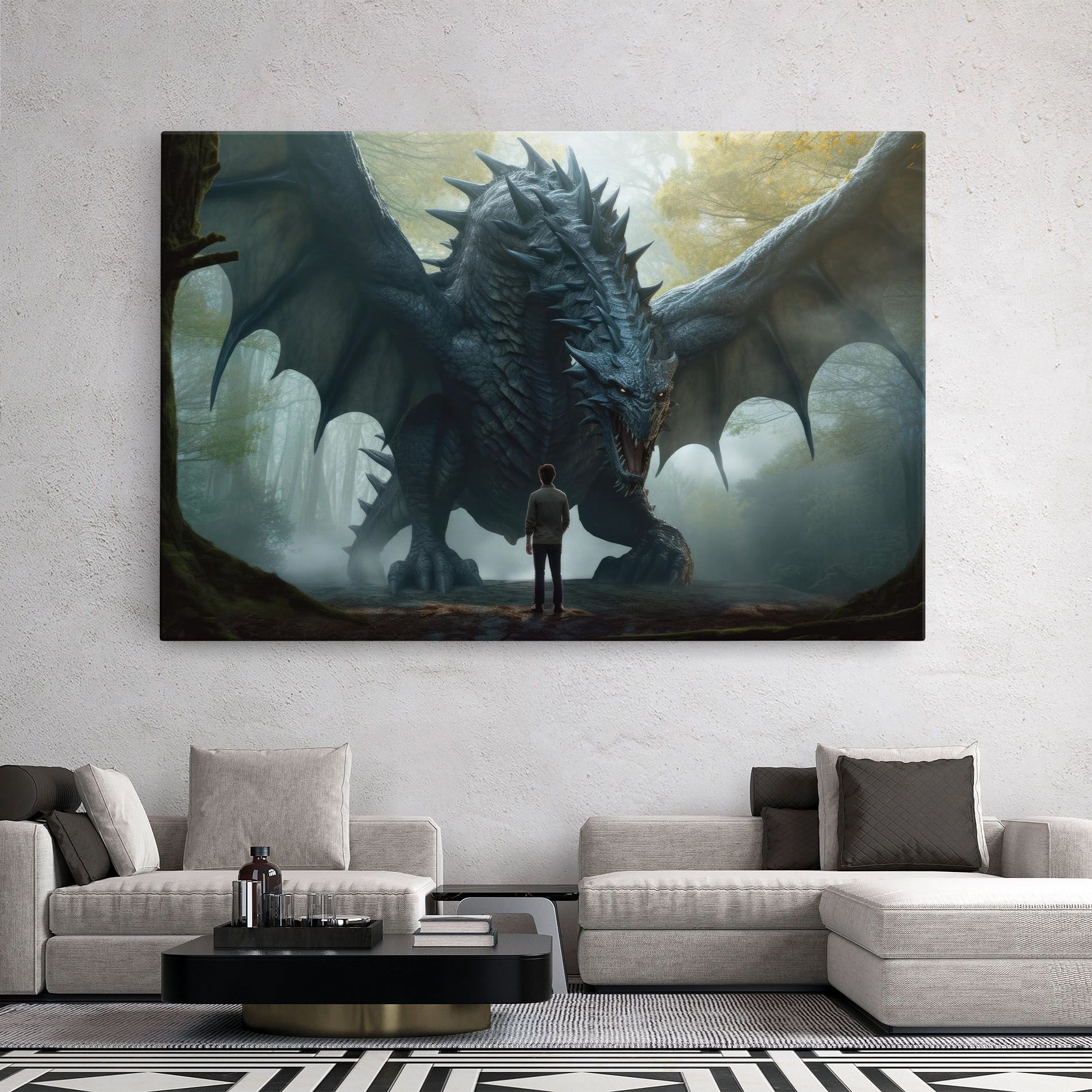 Huge Dragon Fantasy mockup 2