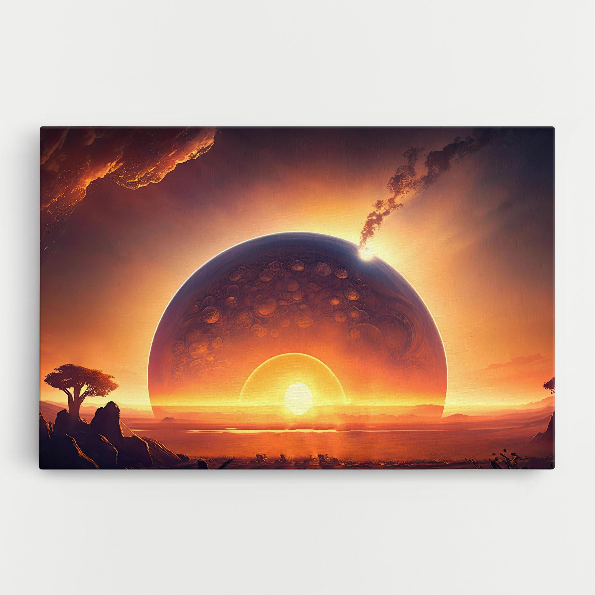 Leinwandbild Abstract Fantasy Science mockup 0