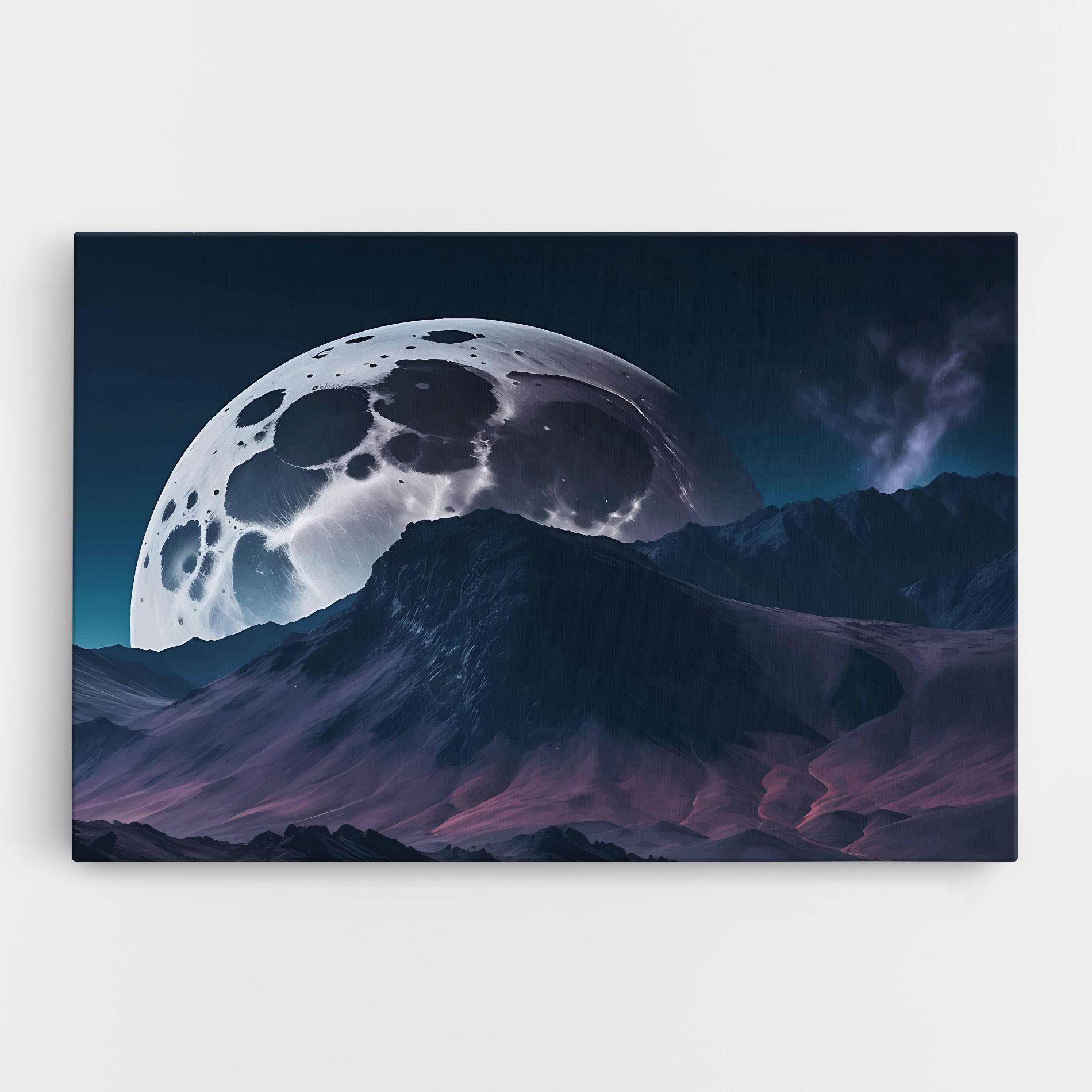 Leinwandbild Full Moon Smoke mockup 0