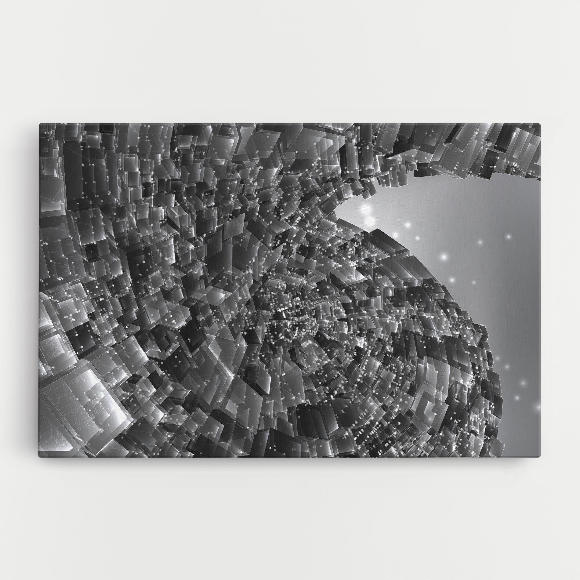 Leinwandbild Grey Shape View mockup 0