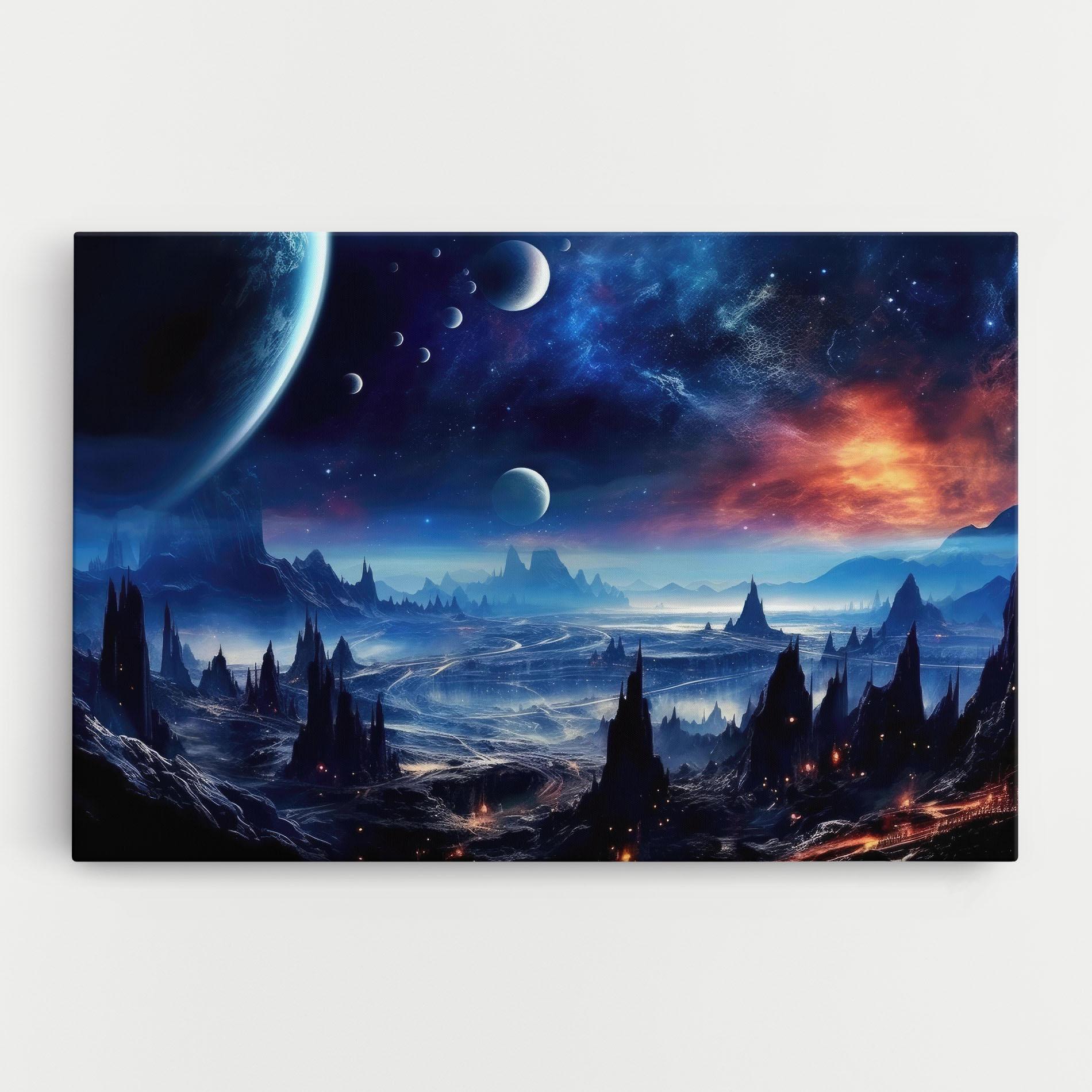 Leinwandbild Planets And Stars mockup 0