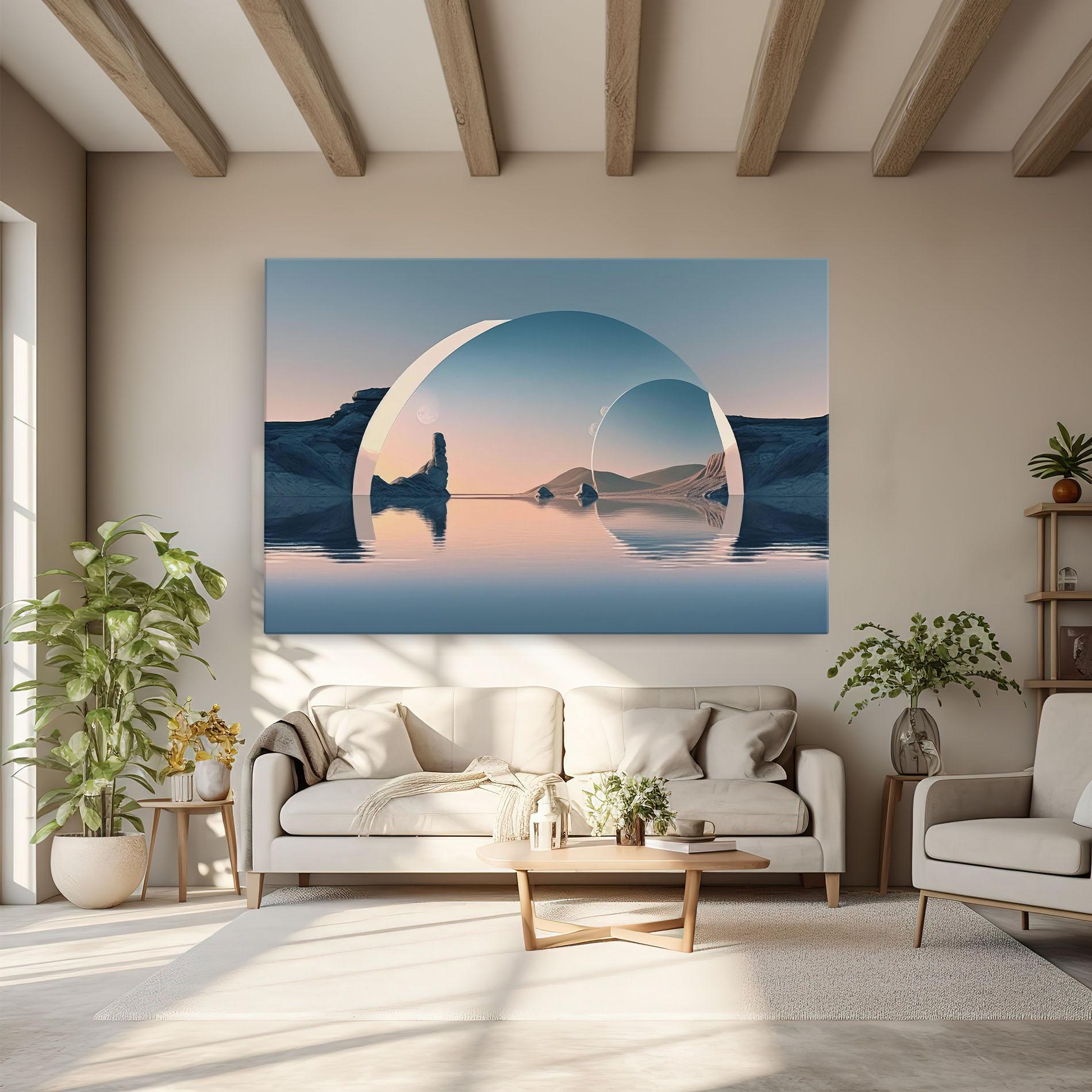 Leinwandbild 3d Fantastic Elements mockup 6