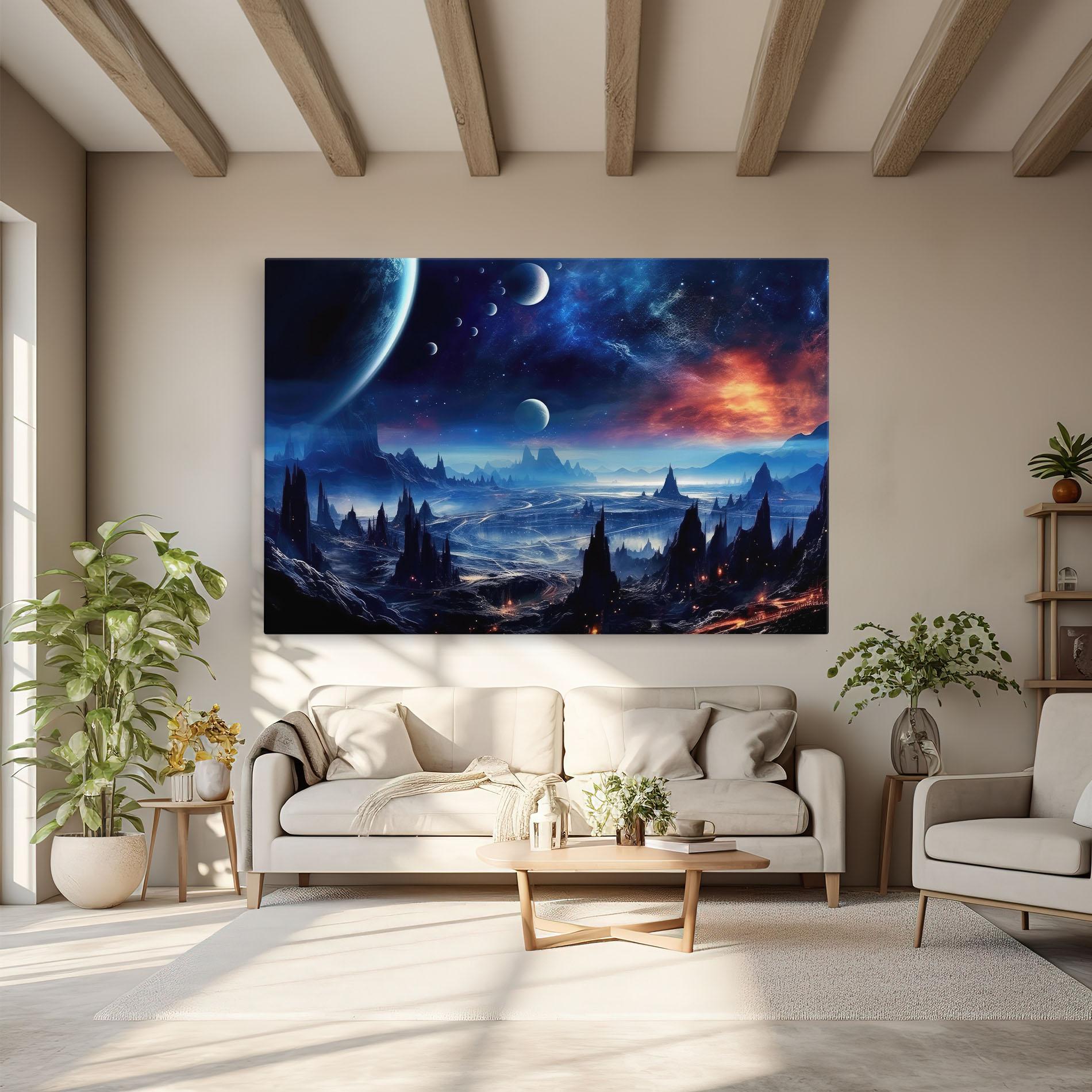 Leinwandbild Planets And Stars mockup 6