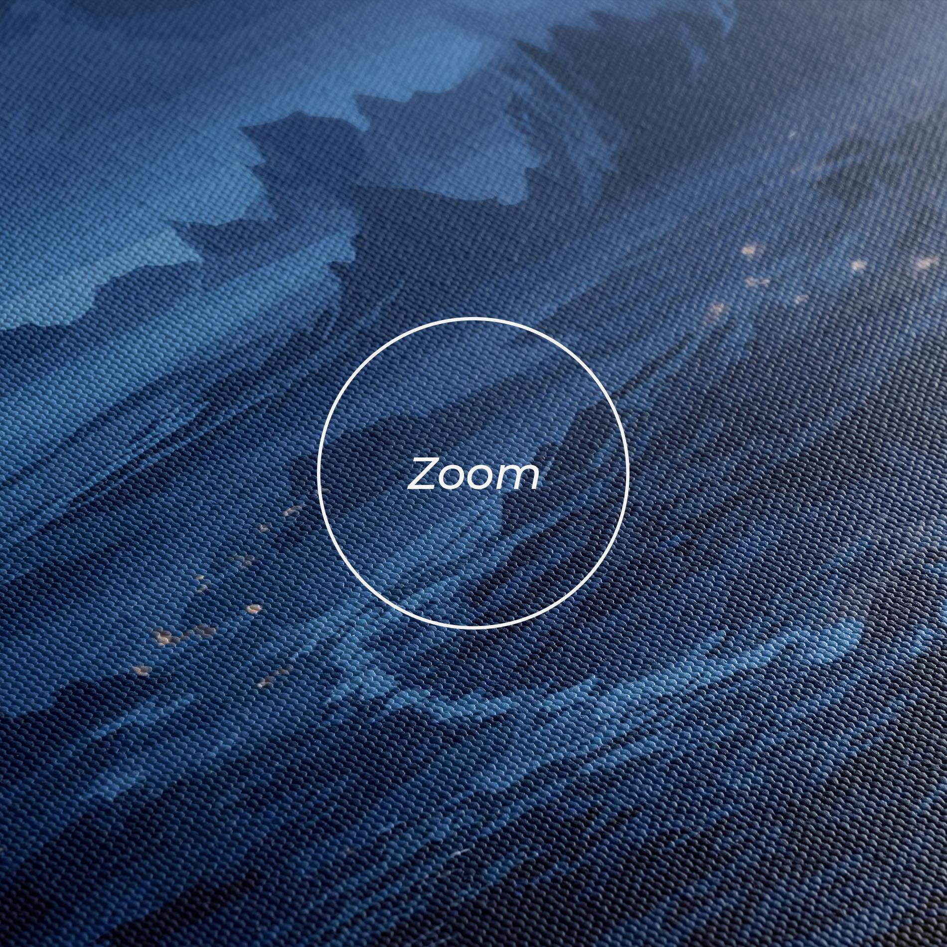 Leinwandbild Blue Art World mockup 3