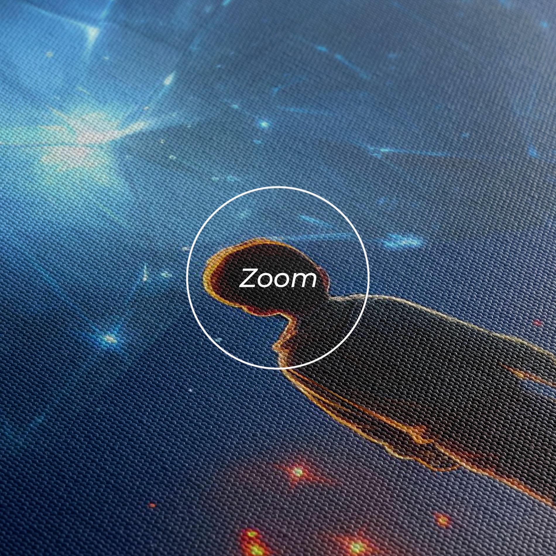 Leinwandbild Blue Star Floating mockup 3