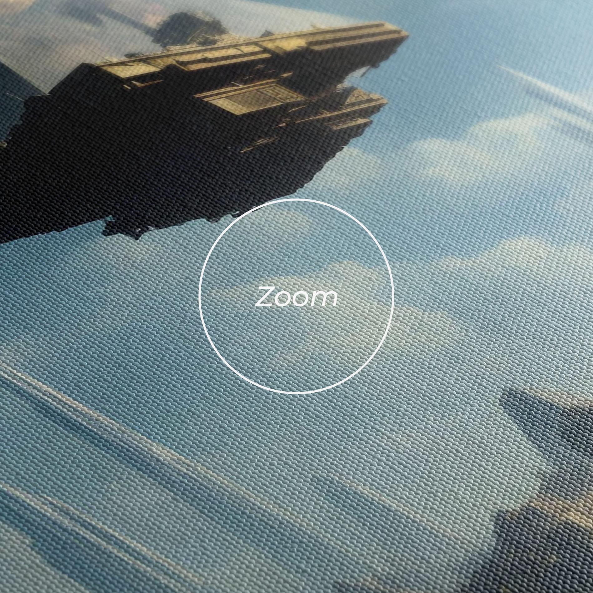 Leinwandbild Flying Piramids mockup 3