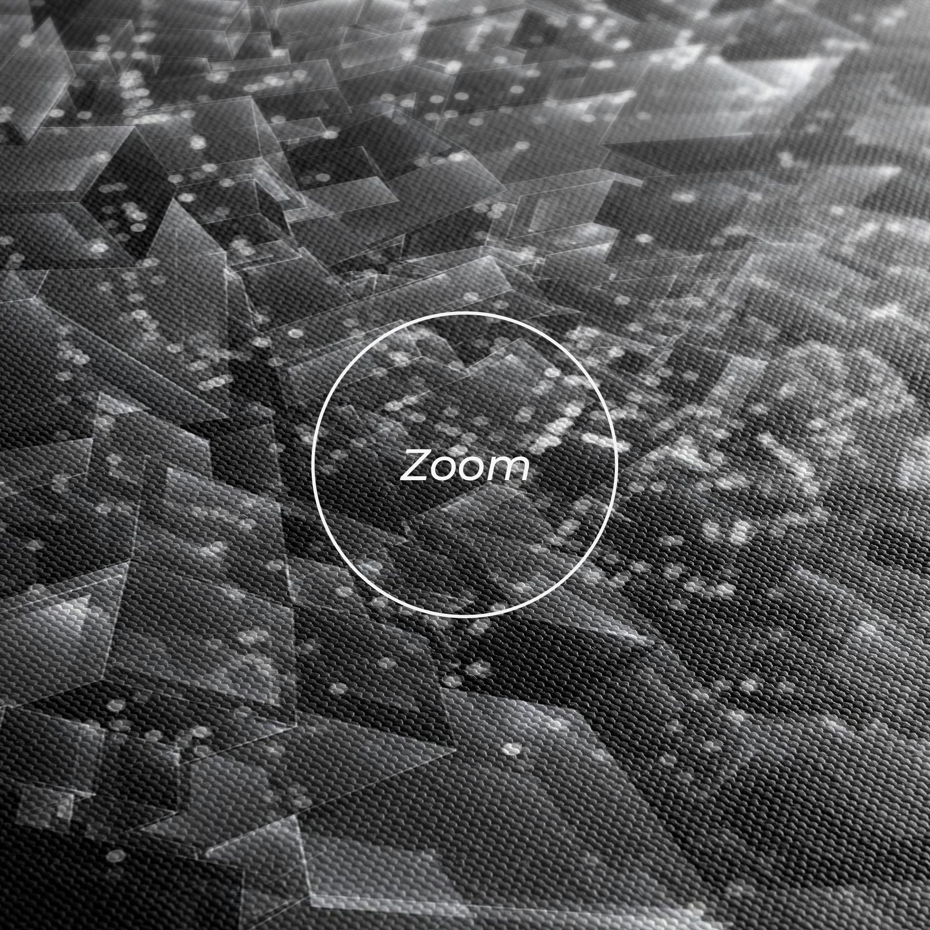 Leinwandbild Grey Shape View mockup 3