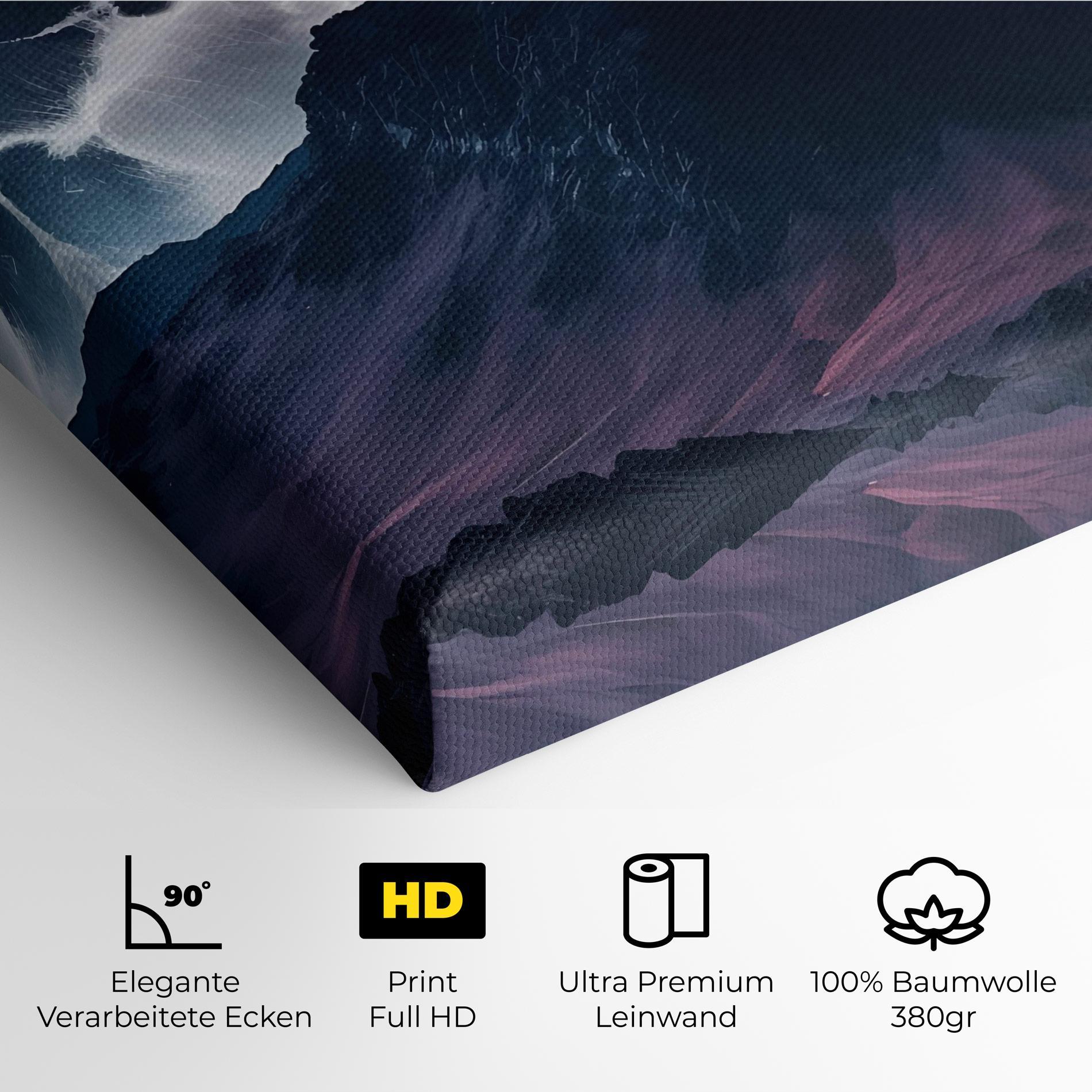 Leinwandbild Full Moon Smoke mockup 4