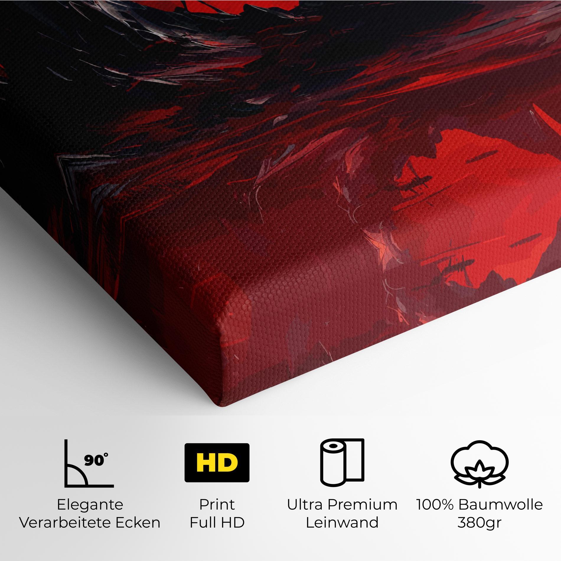 Leinwandbild Red Moon World mockup 4