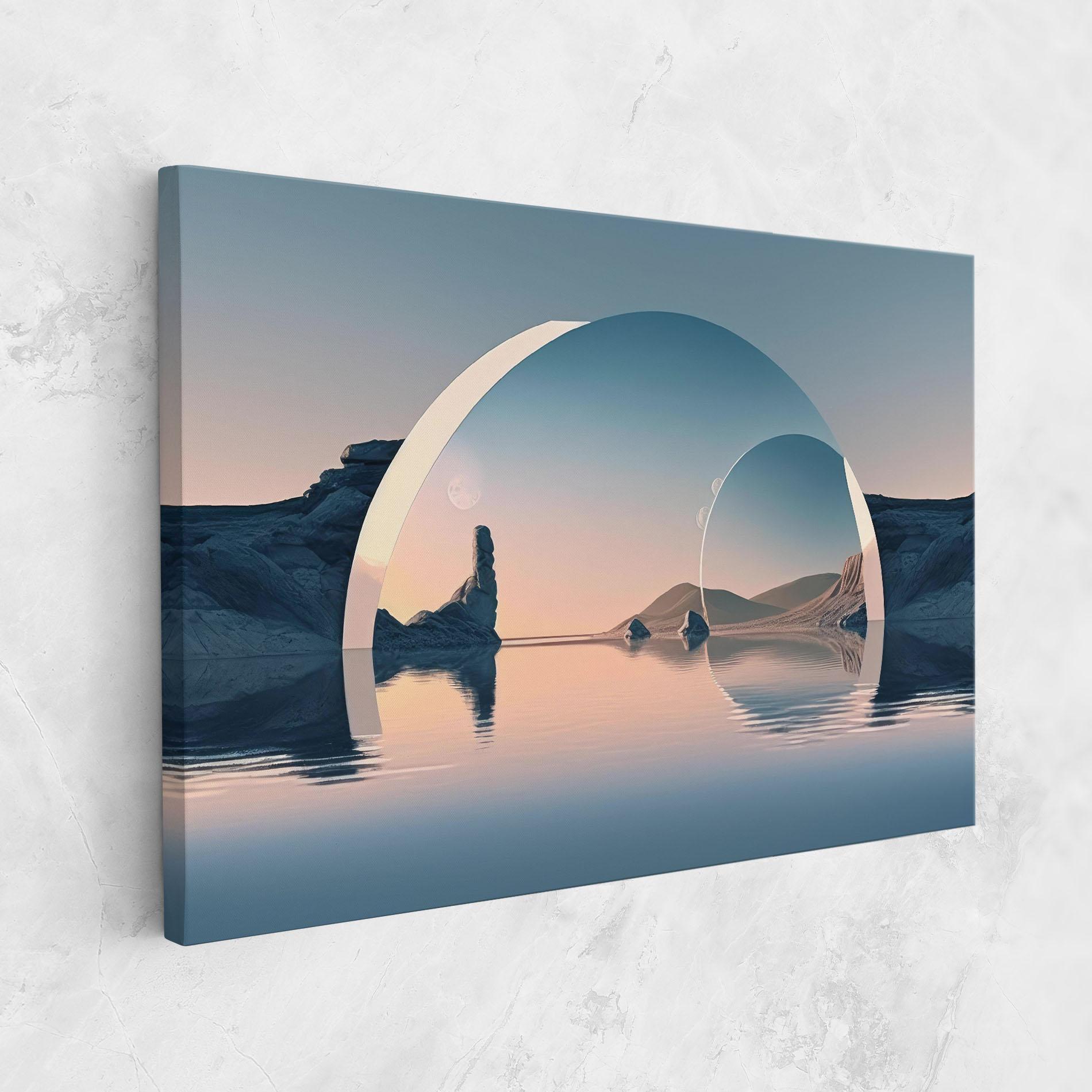 Leinwandbild 3d Fantastic Elements mockup 1