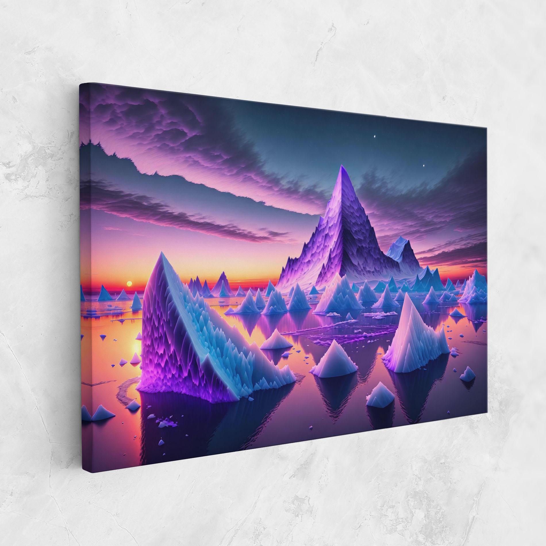 Leinwandbild Floating Iceberg mockup 1