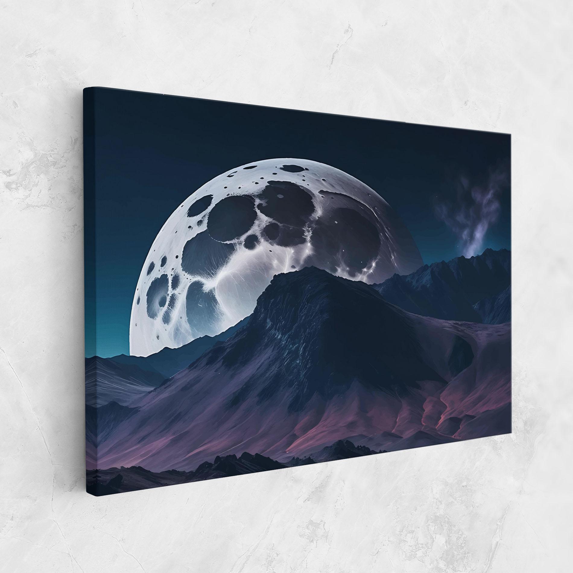 Leinwandbild Full Moon Smoke mockup 1