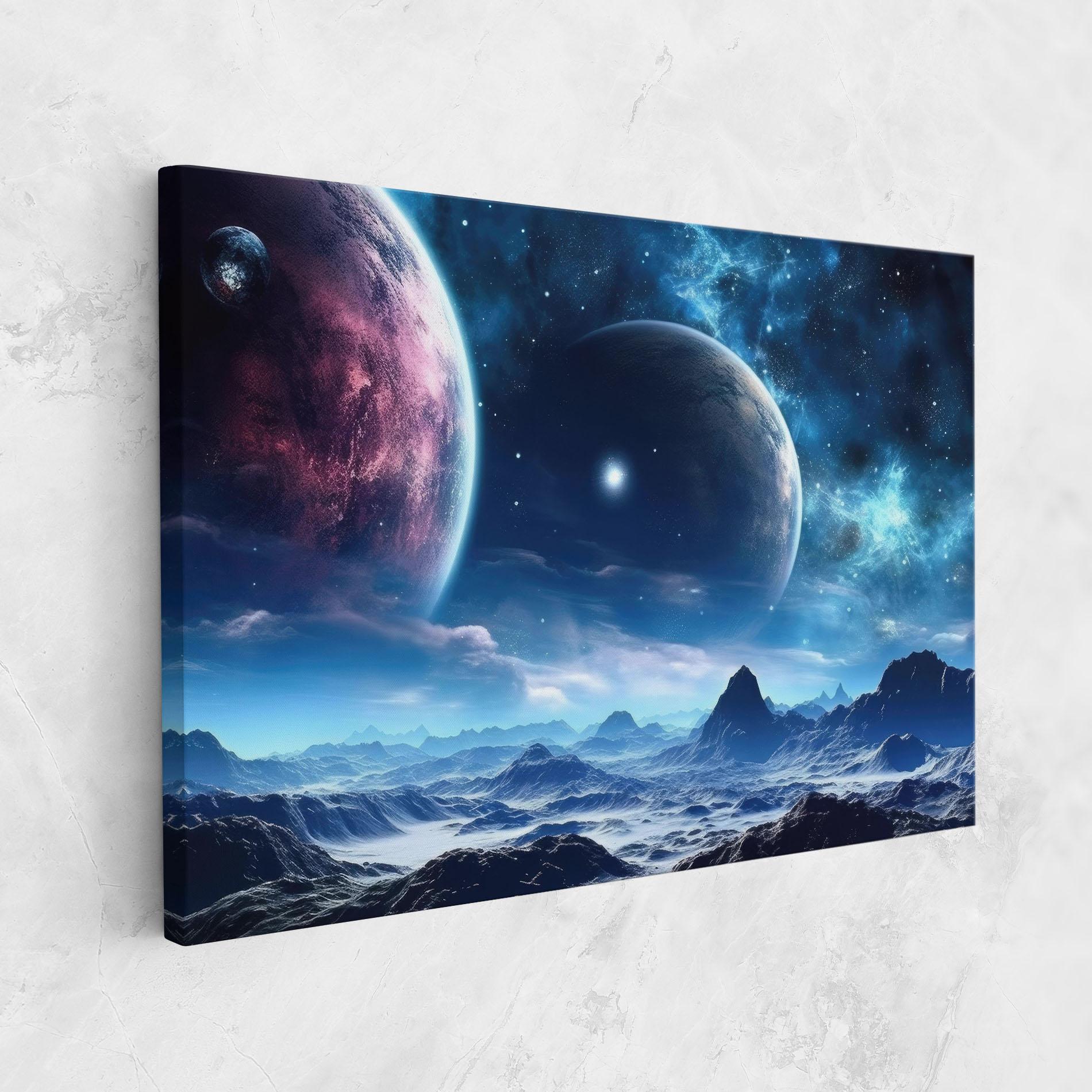 Leinwandbild Space Planets And Stars mockup 1