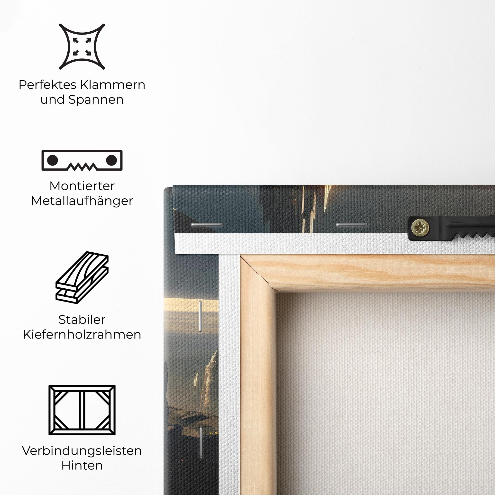 Leinwandbild Fantasy Futuristic Cityscape mockup 5