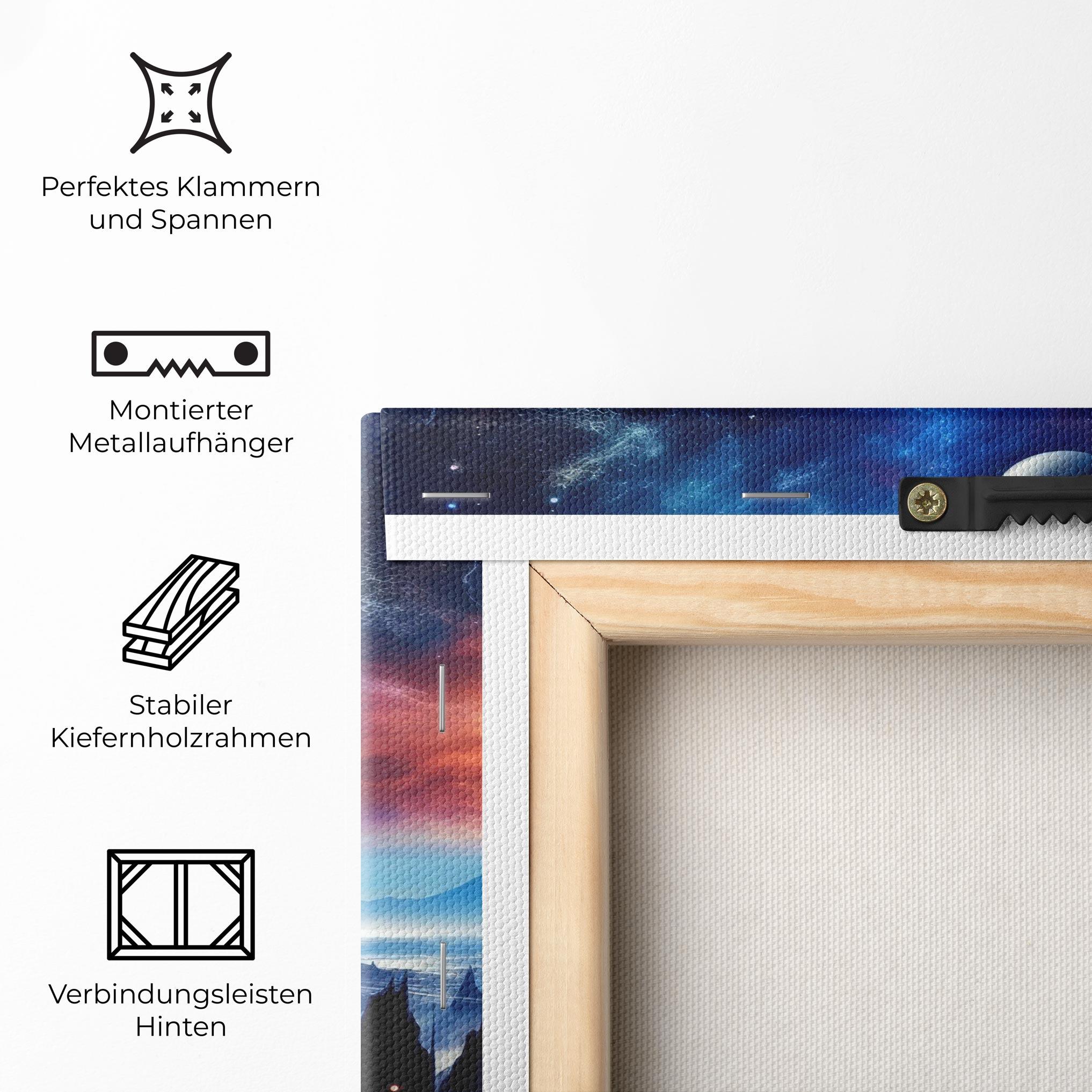 Leinwandbild Planets And Stars mockup 5