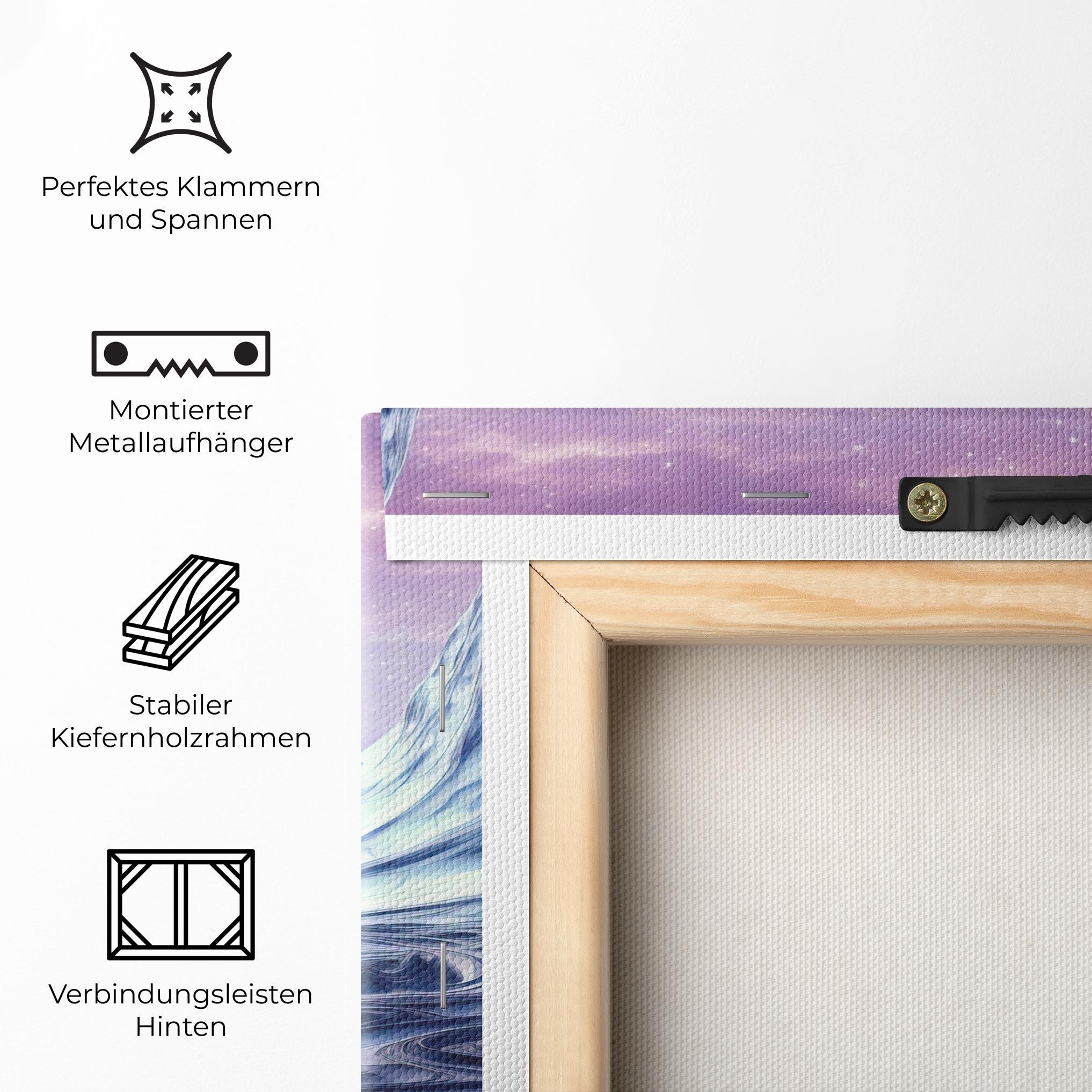 Leinwandbild Snowy Landscape Art mockup 5