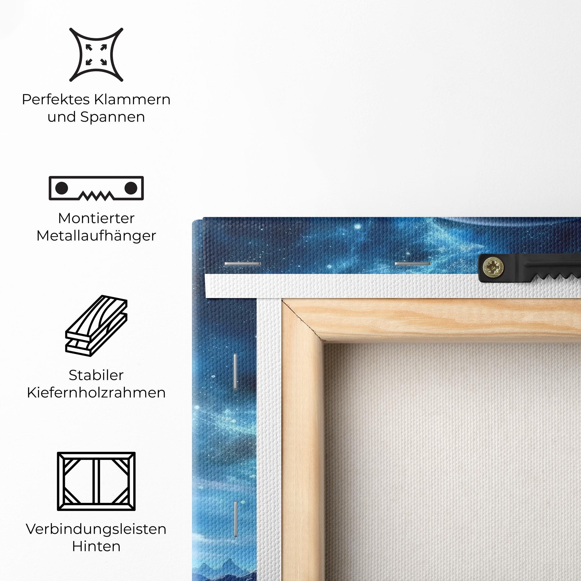 Leinwandbild Space Planets And Stars mockup 5