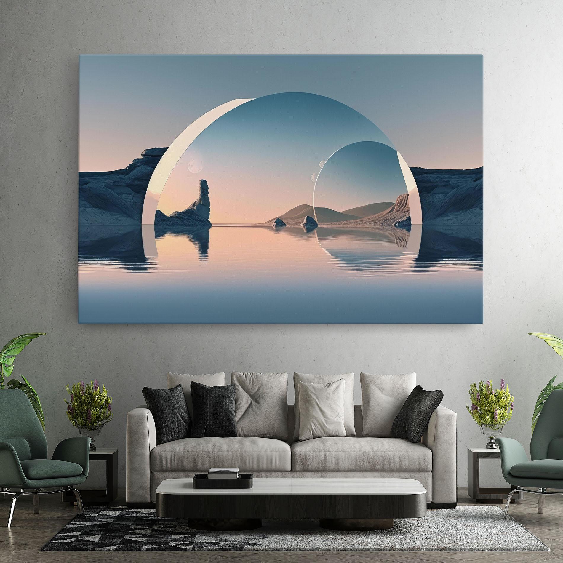 Leinwandbild 3d Fantastic Elements mockup 7