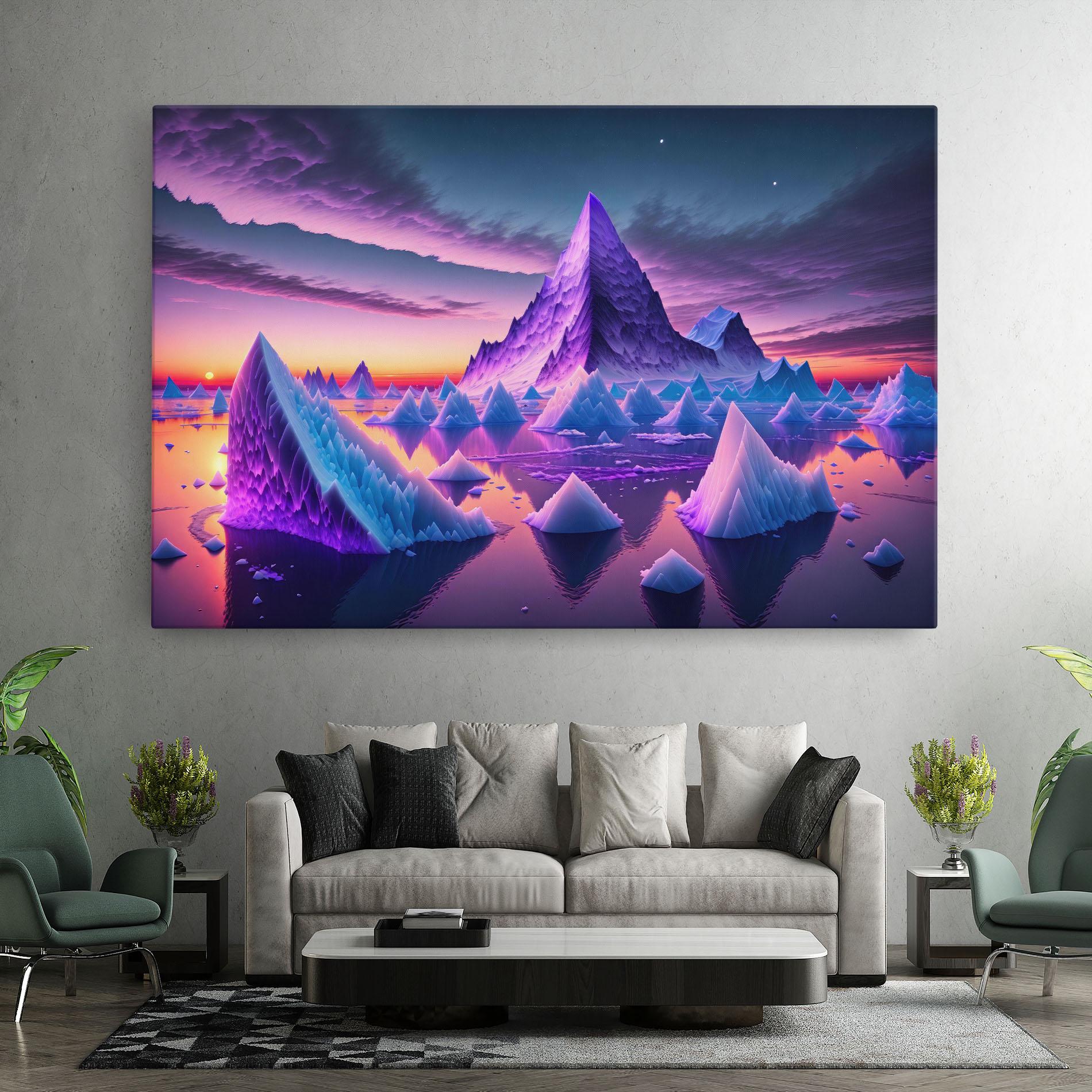 Leinwandbild Floating Iceberg mockup 7