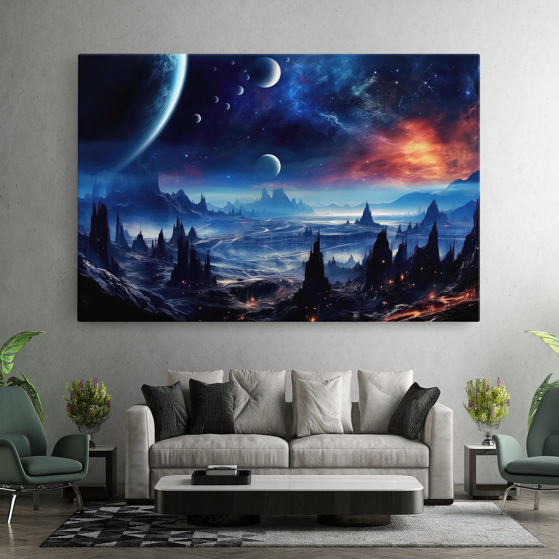 Leinwandbild Planets And Stars mockup 7