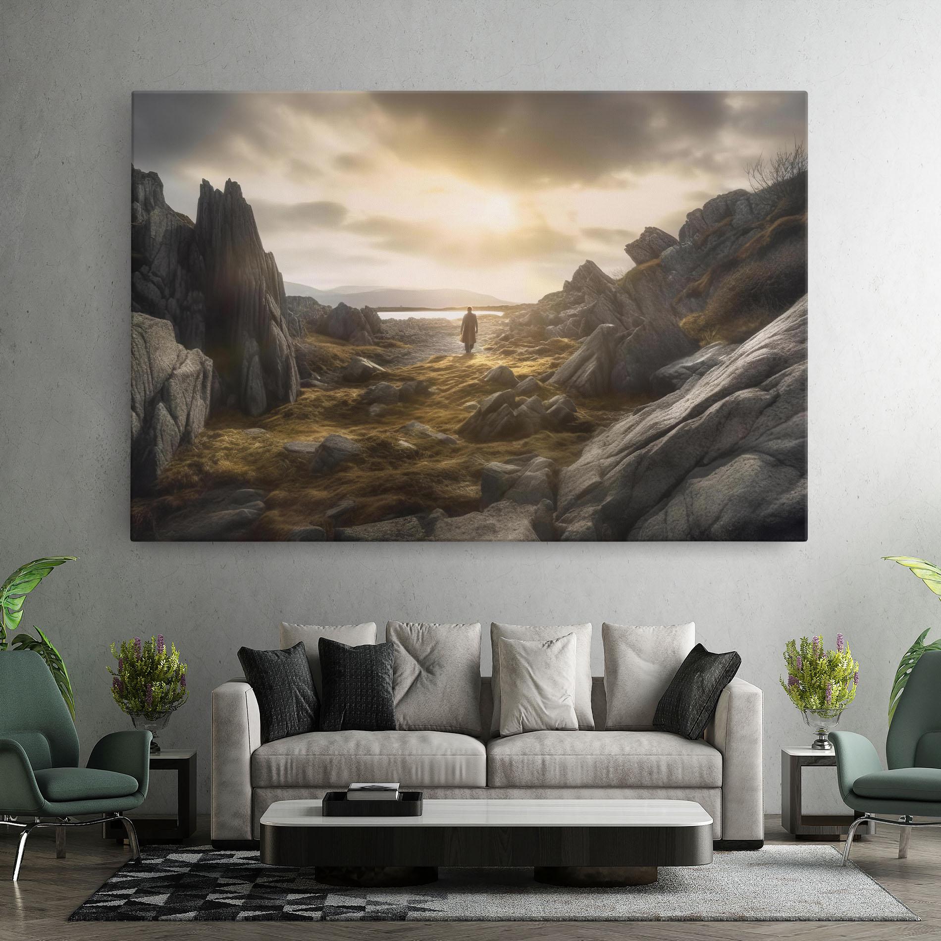 Leinwandbild Rocky Area Man mockup 7